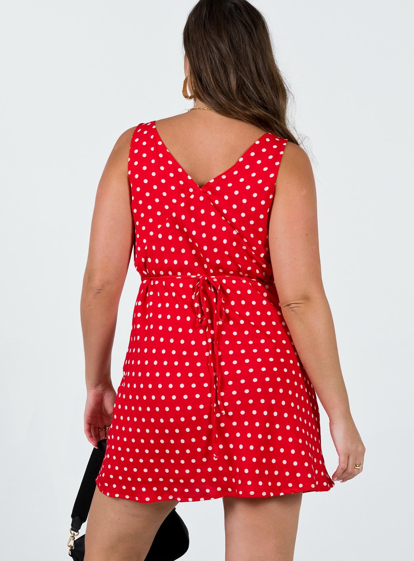 Nellie Mini Dress Red Polka Dot - Image 5