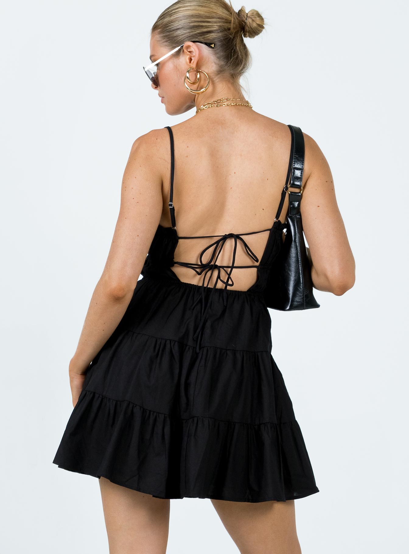 Ceara Mini Dress Black - Image 4