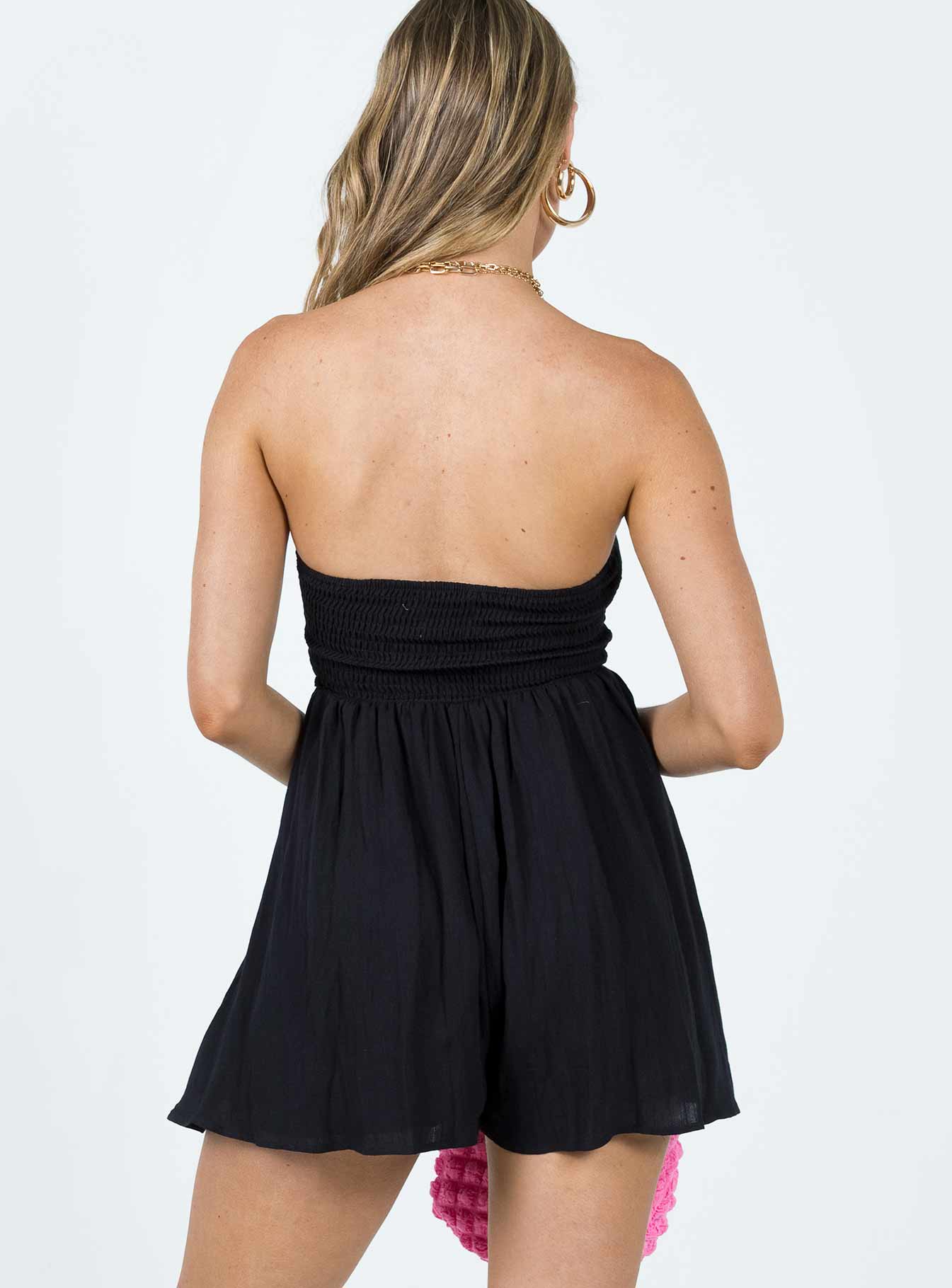 Beau Strapless Romper Black - Image 4