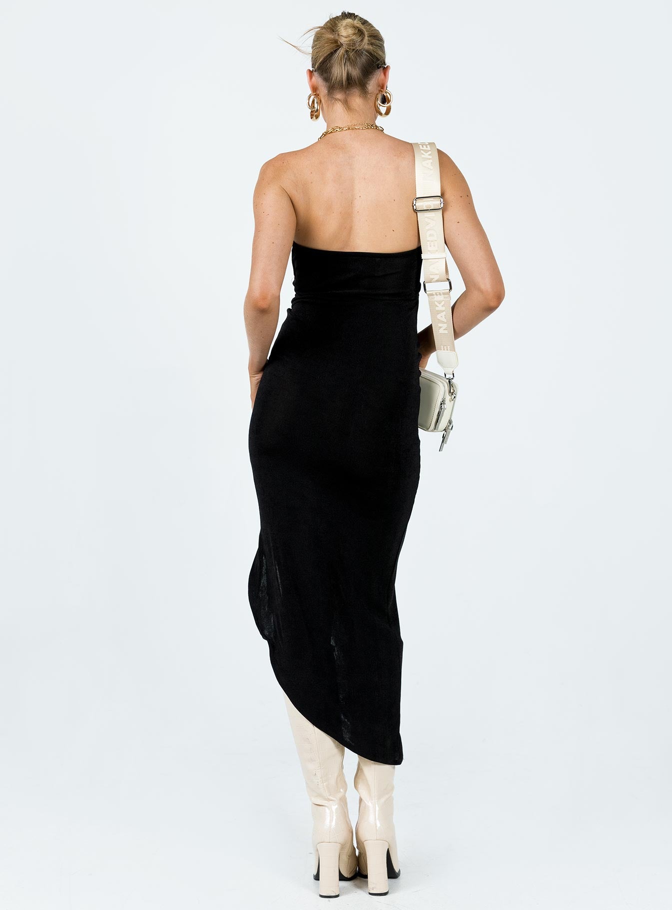 Zeta Midi Dress Black - Image 5