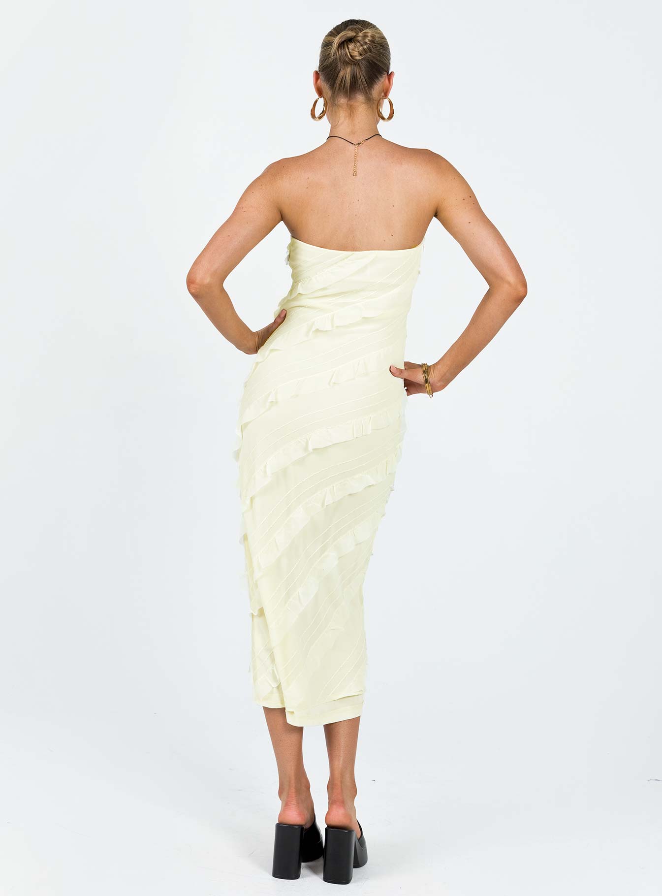 Baylie Maxi Dress Yellow - Image 5