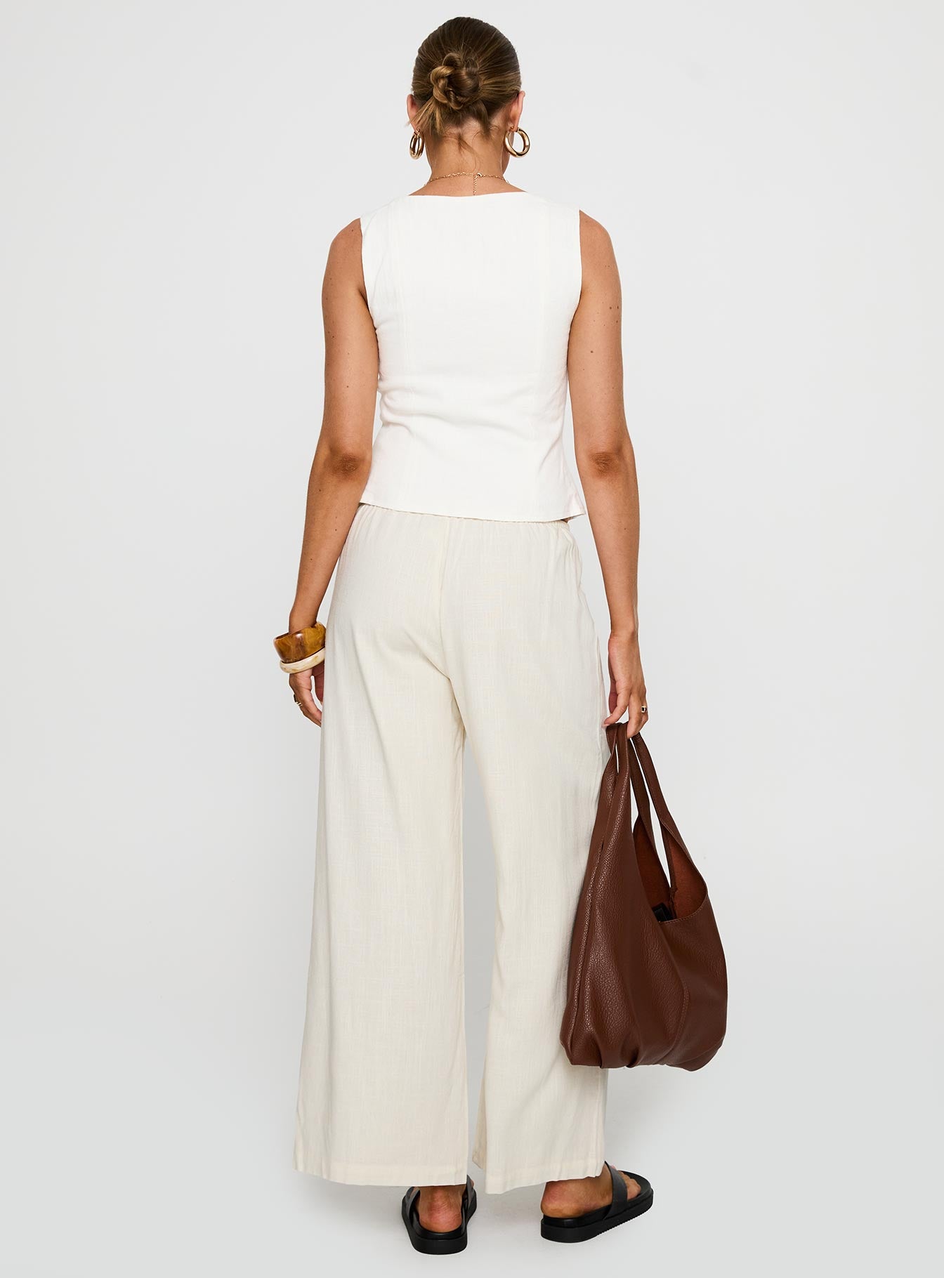 Telling Lies Pants White / Green - Image 5