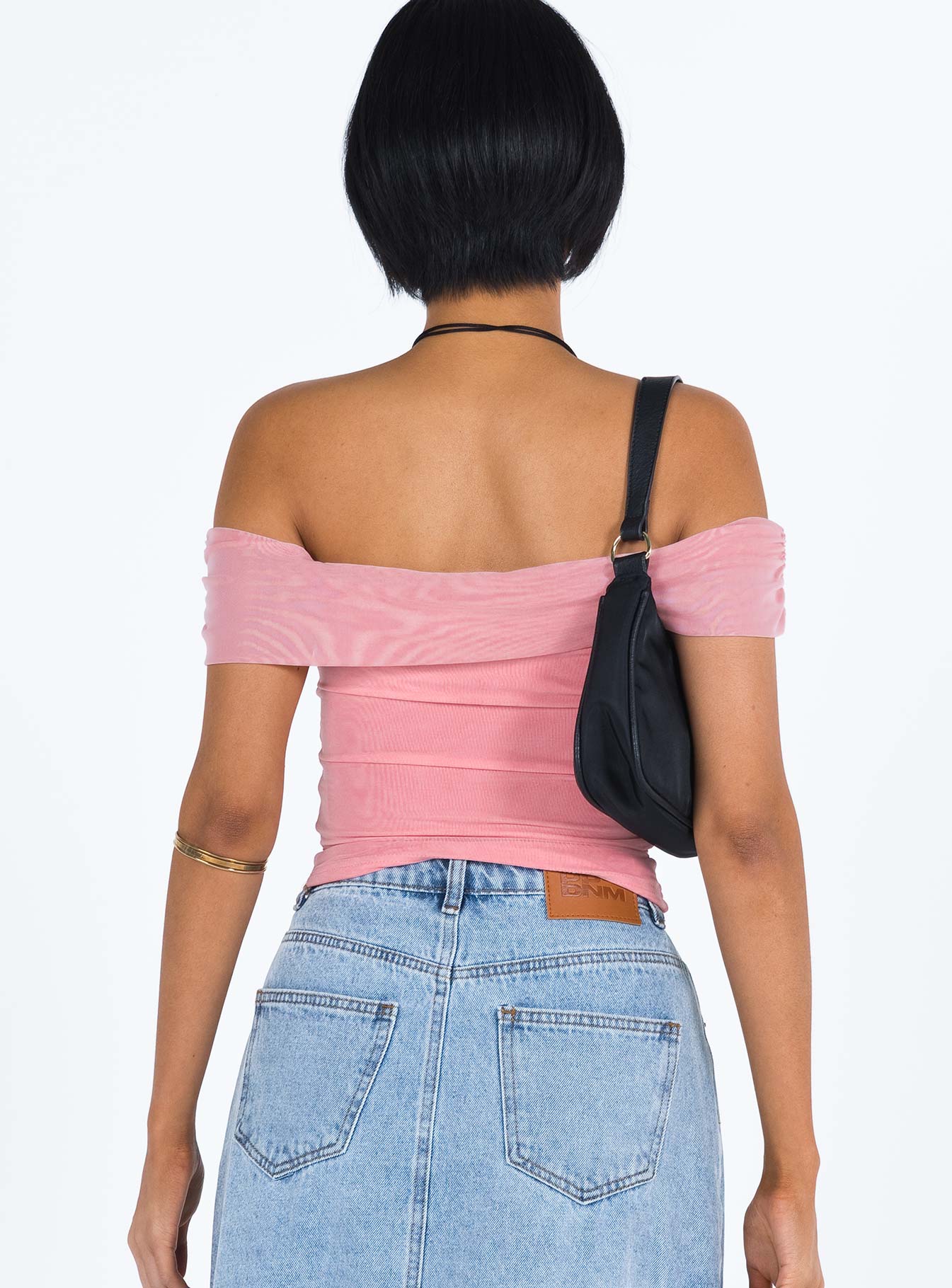 Calypsa Drape Top Pink - Image 5