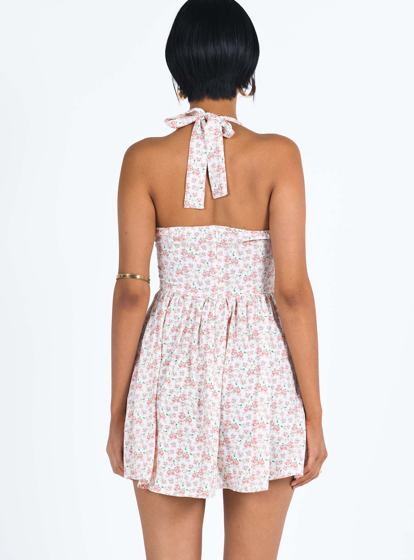 Lyle Mini Dress Pink Floral - Image 5