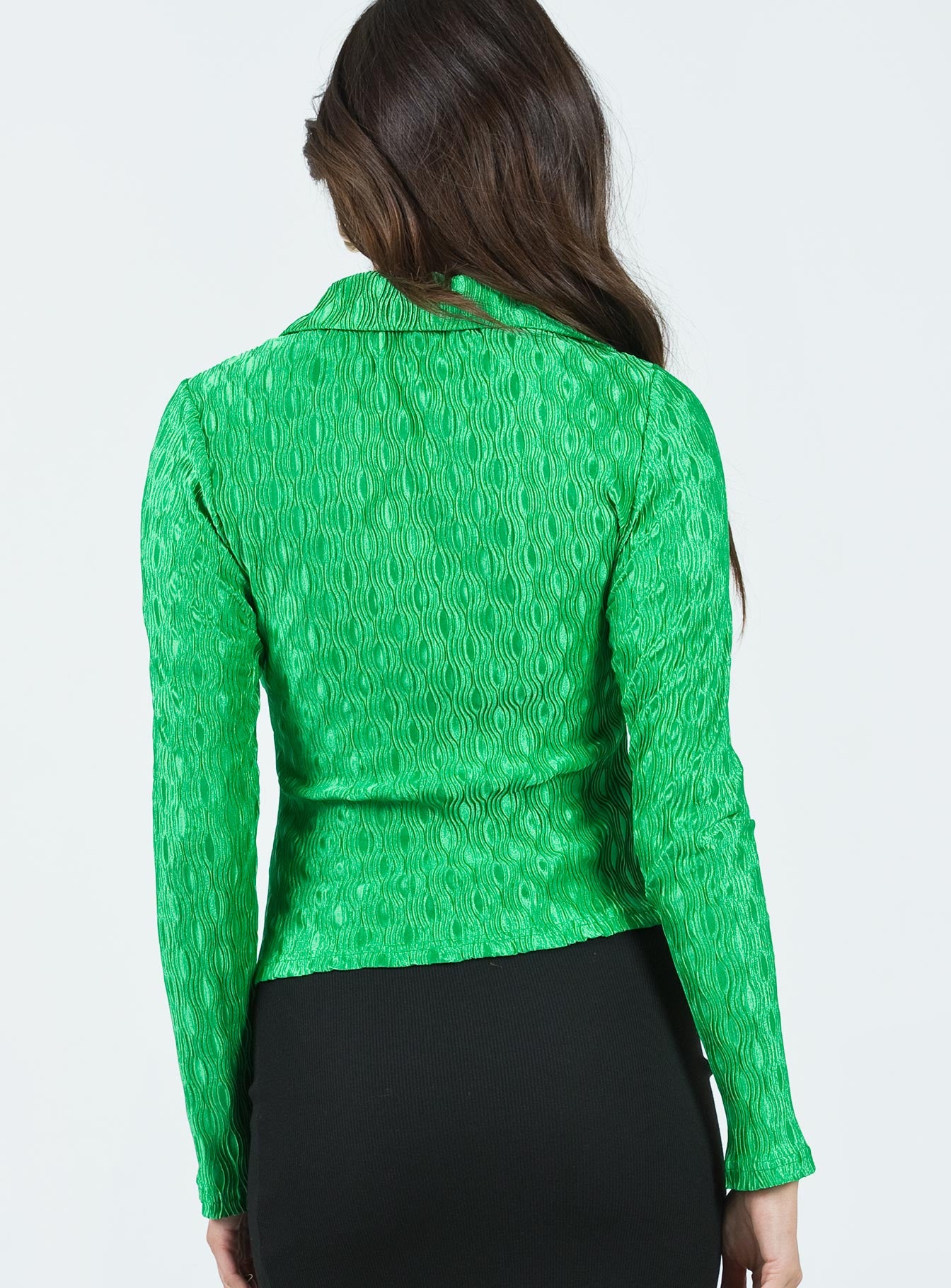 Arminger Long Sleeve Top Apple Green - Image 4