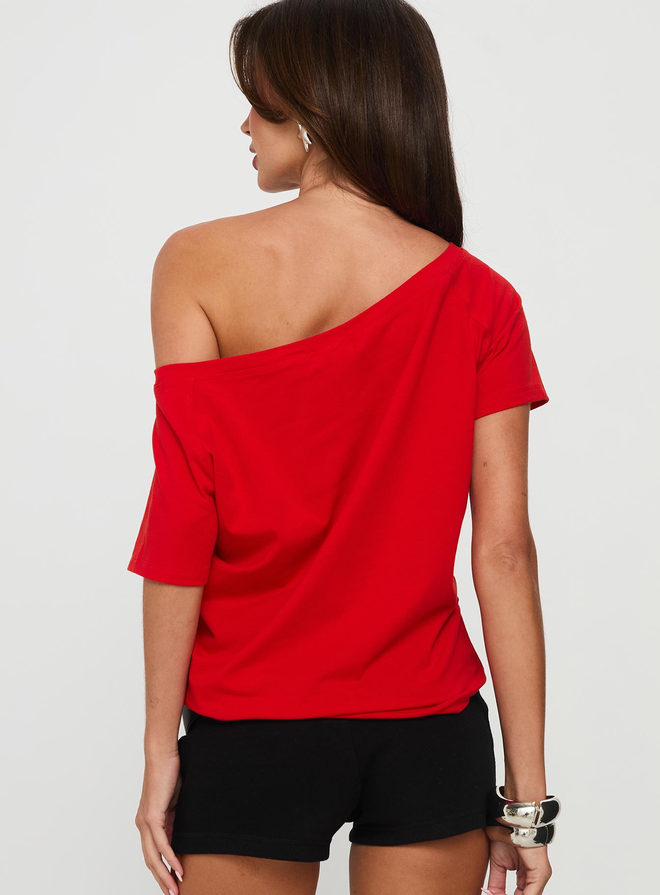 Icon Baby Off Shoulder Top Red - Image 5