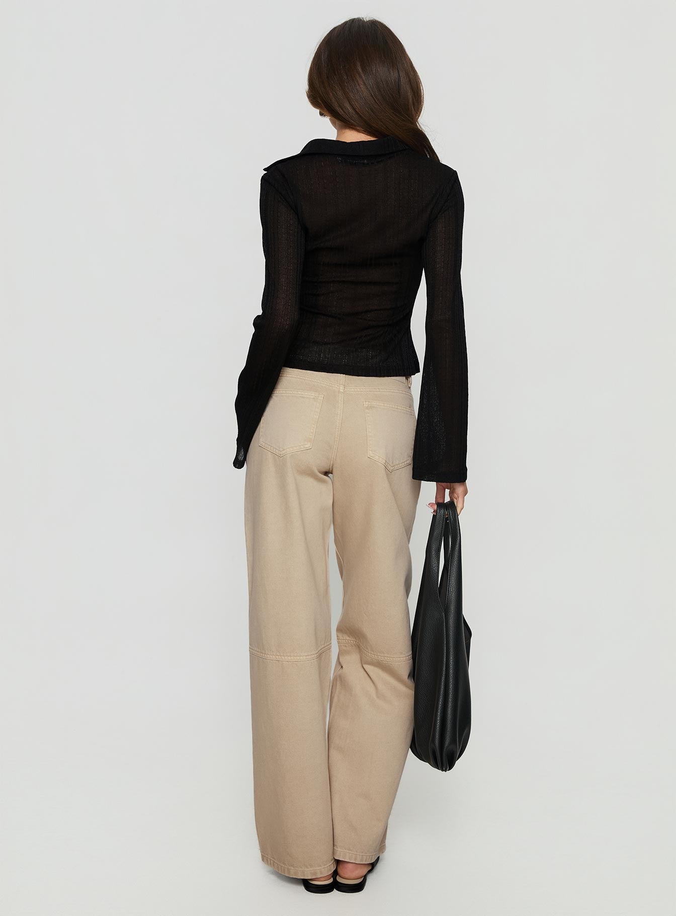 Lando Low Rise Straight Leg Jeans Tan - Image 4