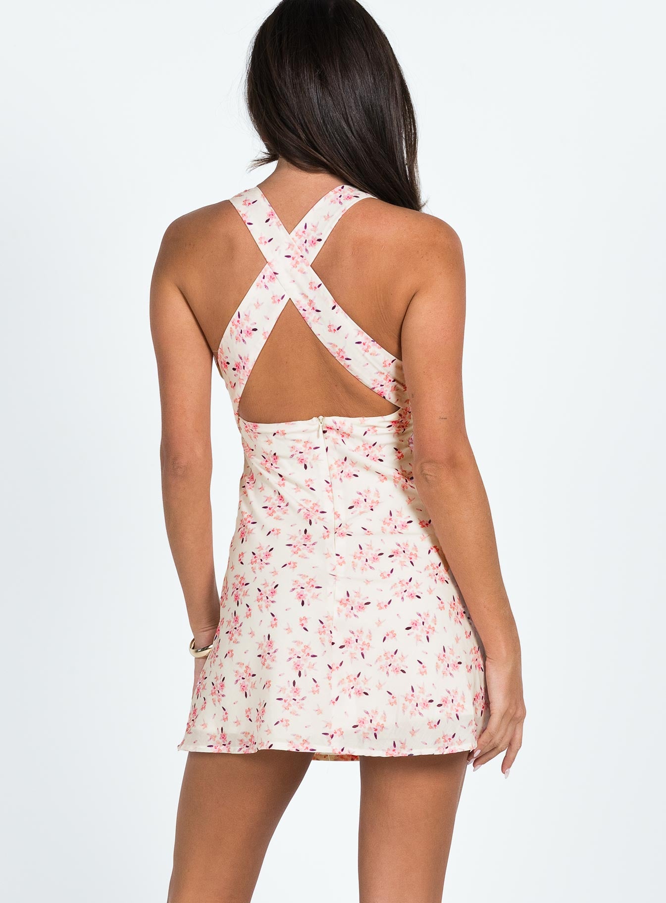 Connelly Mini Dress Pink Floral - Image 5
