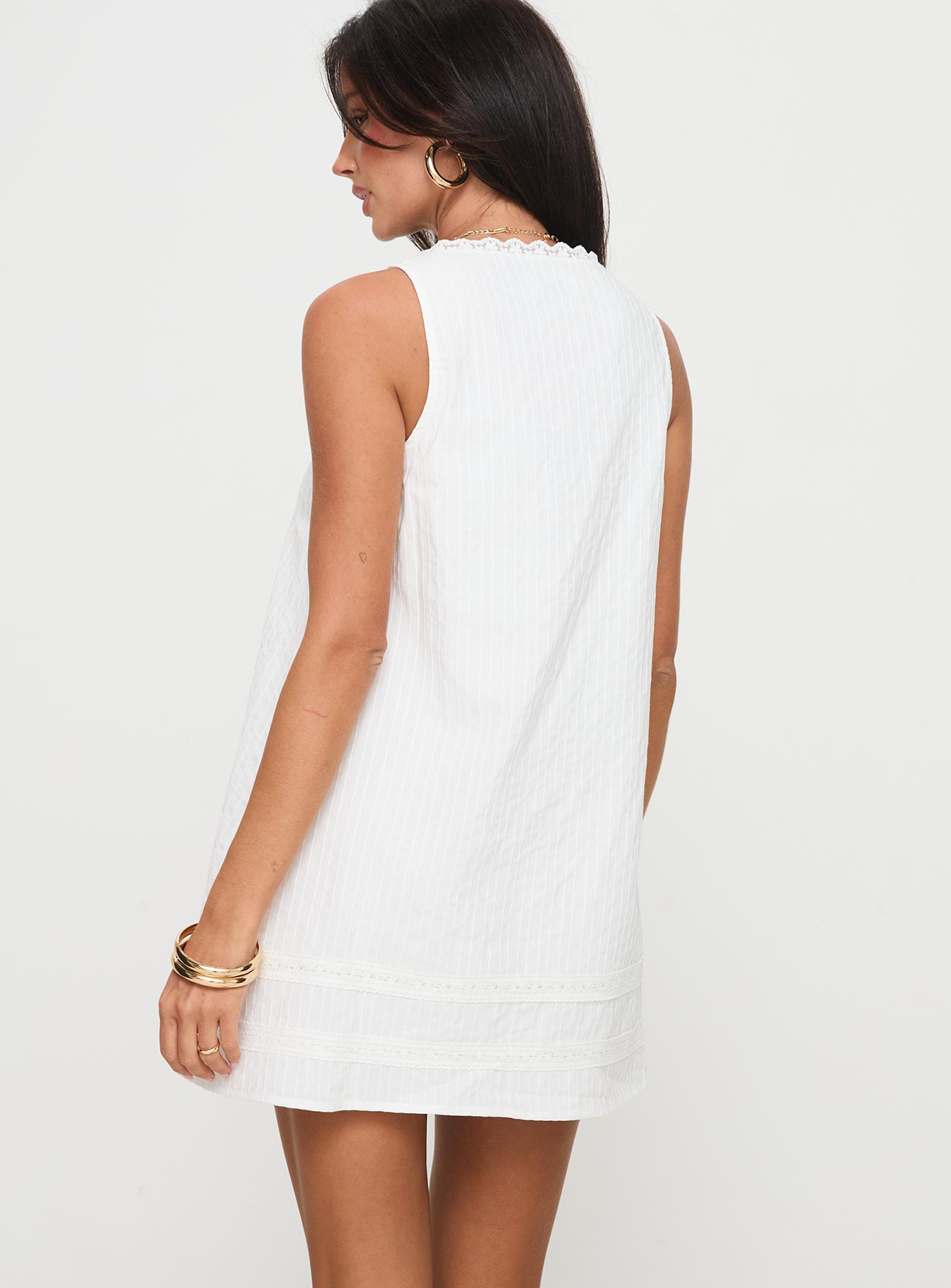Alanah Mini Dress White Petite - Image 5