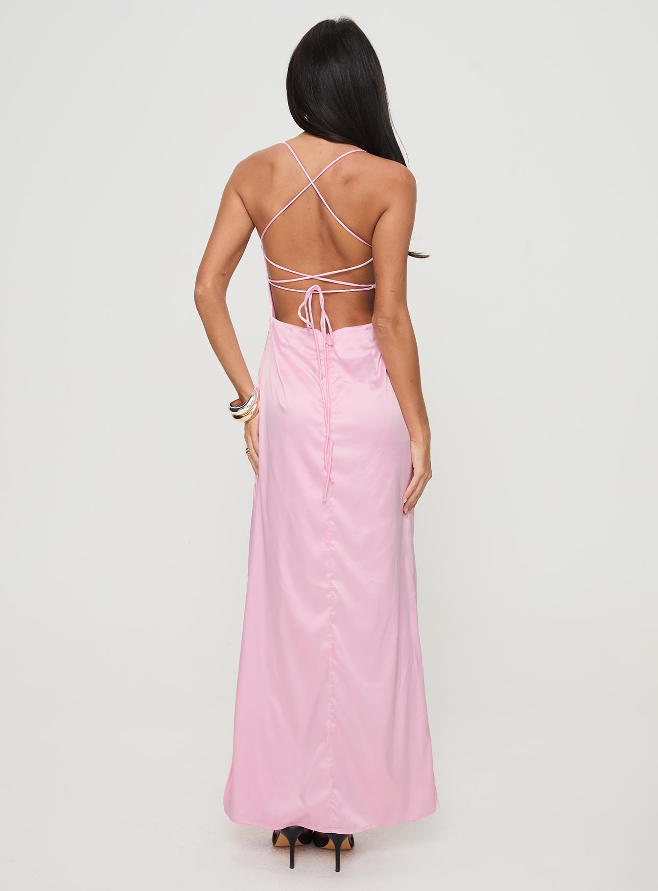 Roselyn Maxi Dress Pink - Image 5