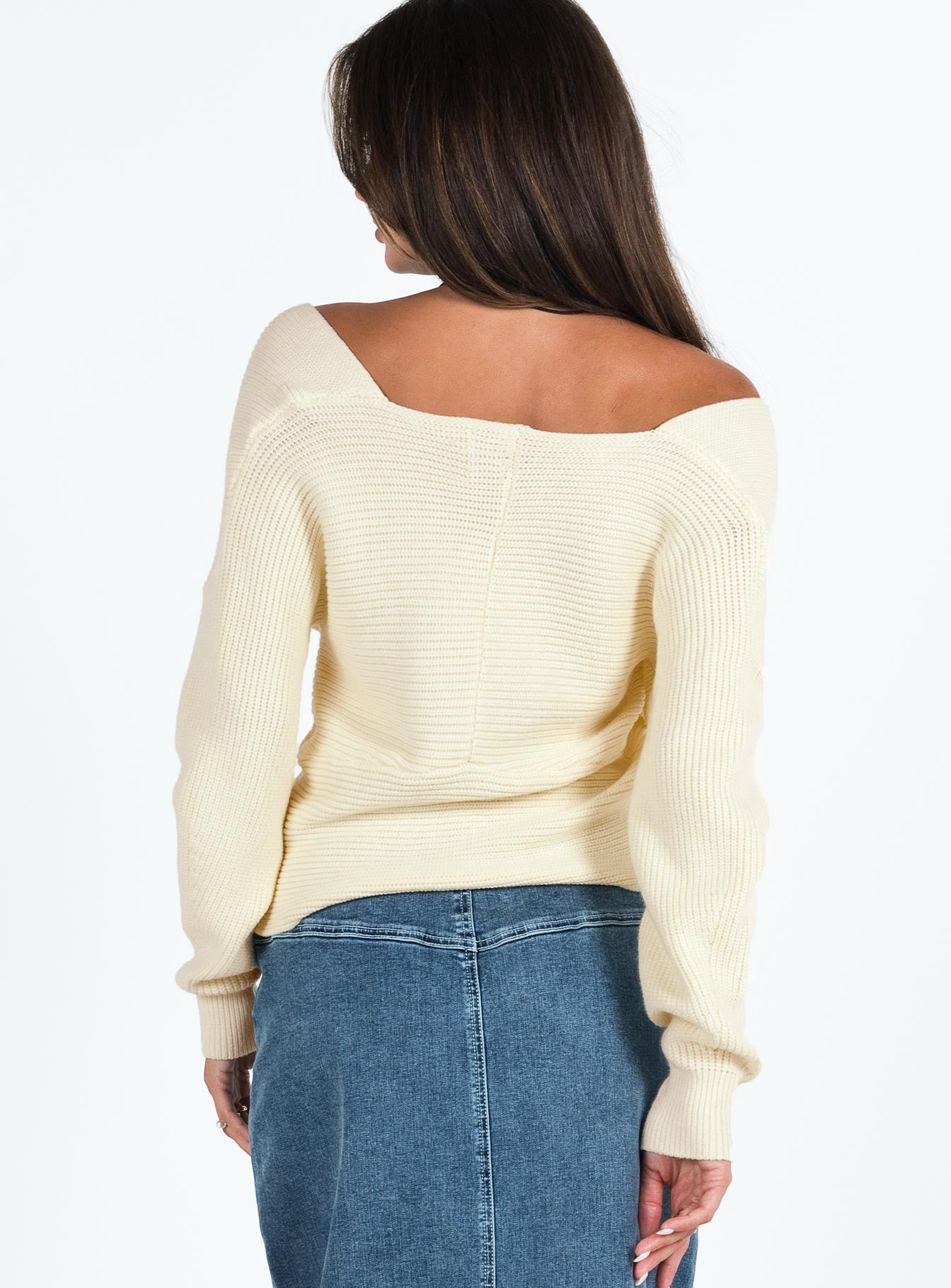 Ruiz Knit Jumper Cream - Image 5
