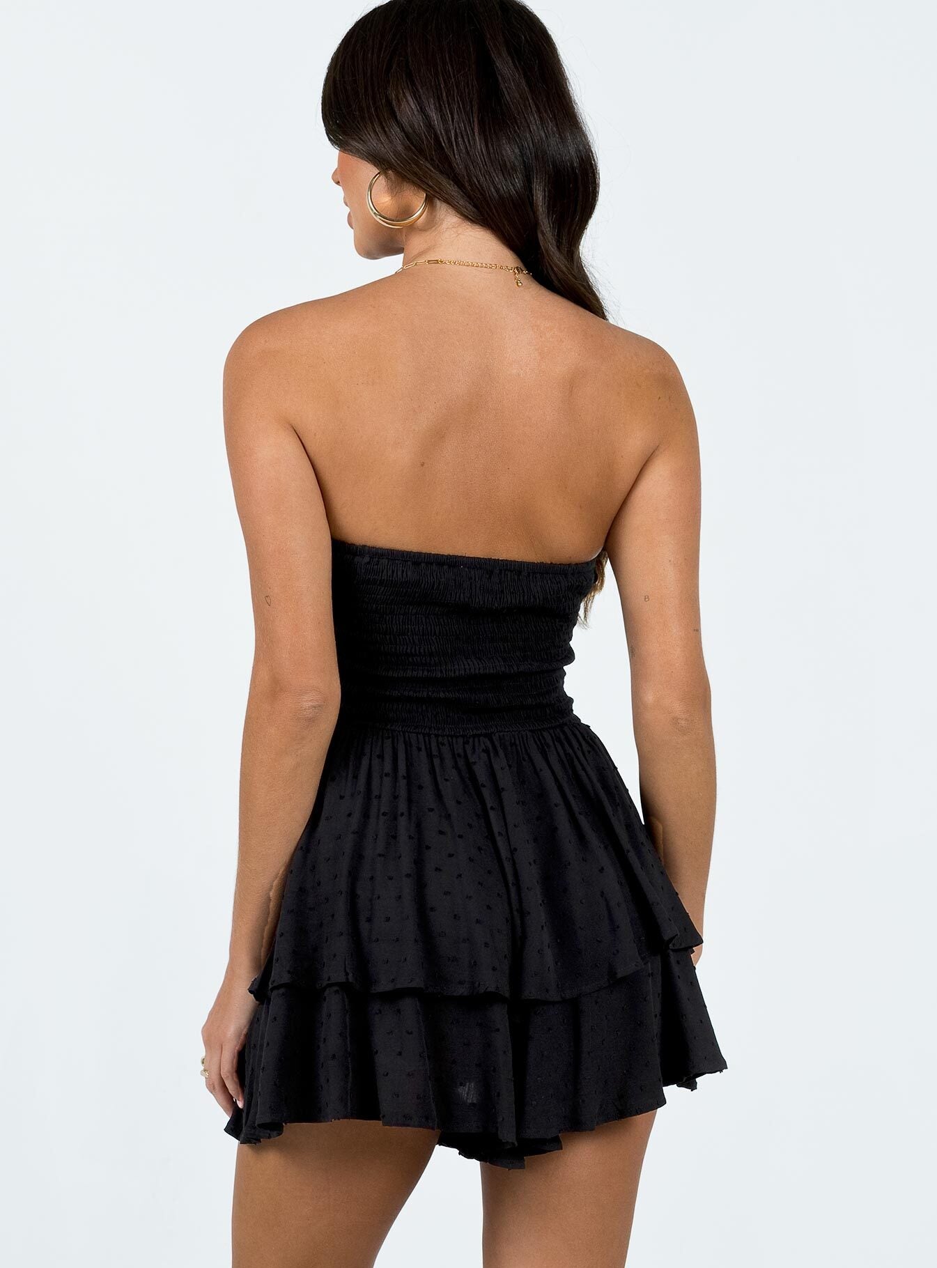The Love Galore Strapless Romper Black - Image 5