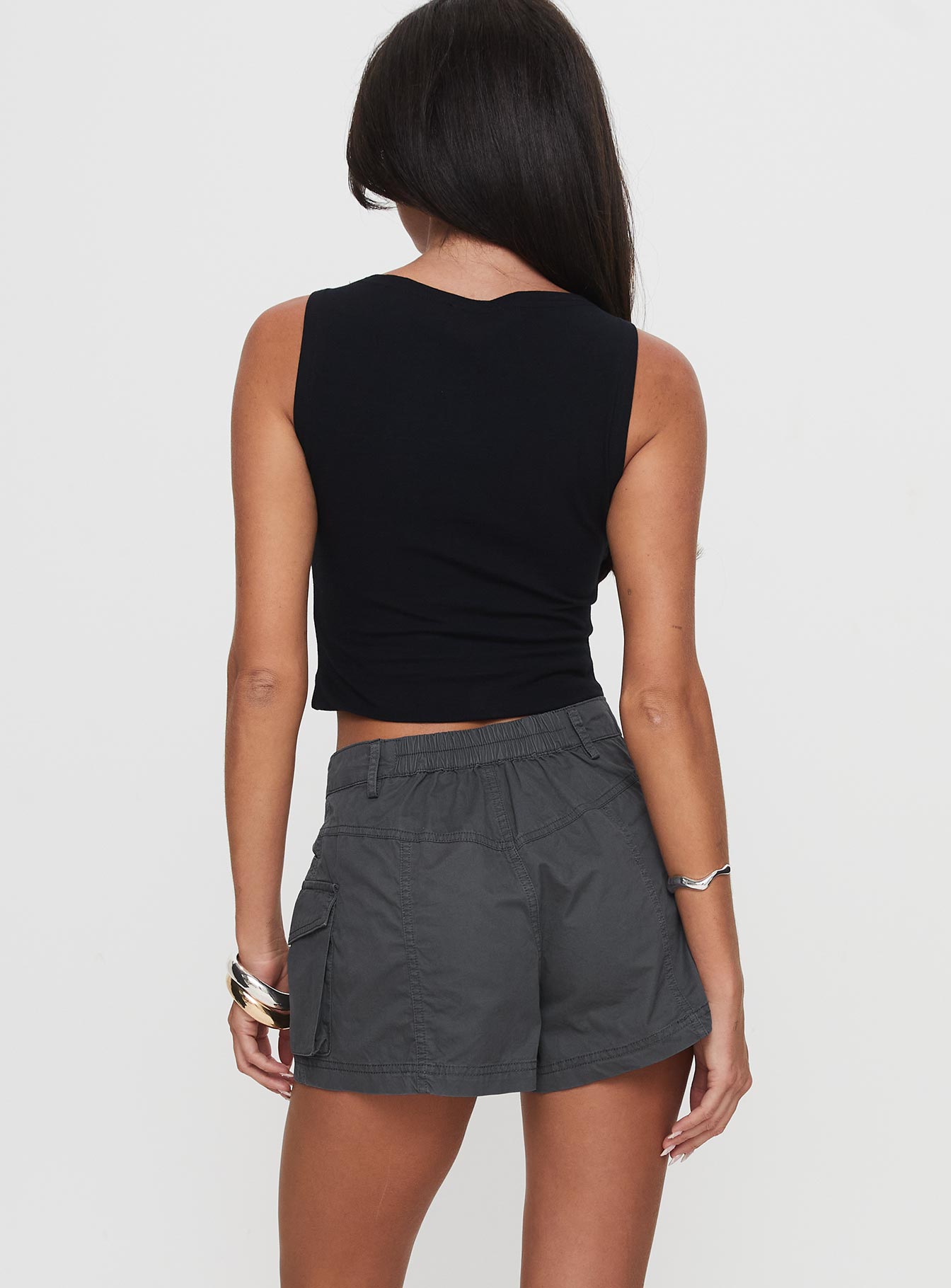Colonel Cargo Mini Short Slate Petite - Image 4