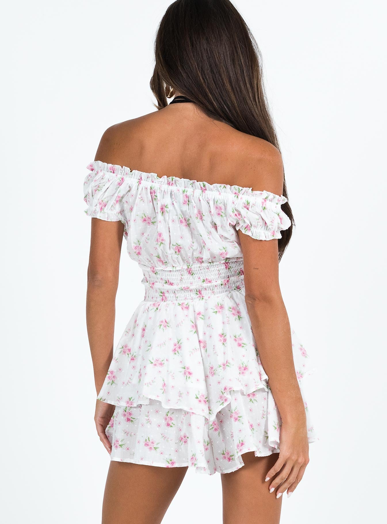 The Love Galore Romper White Floral - Image 5