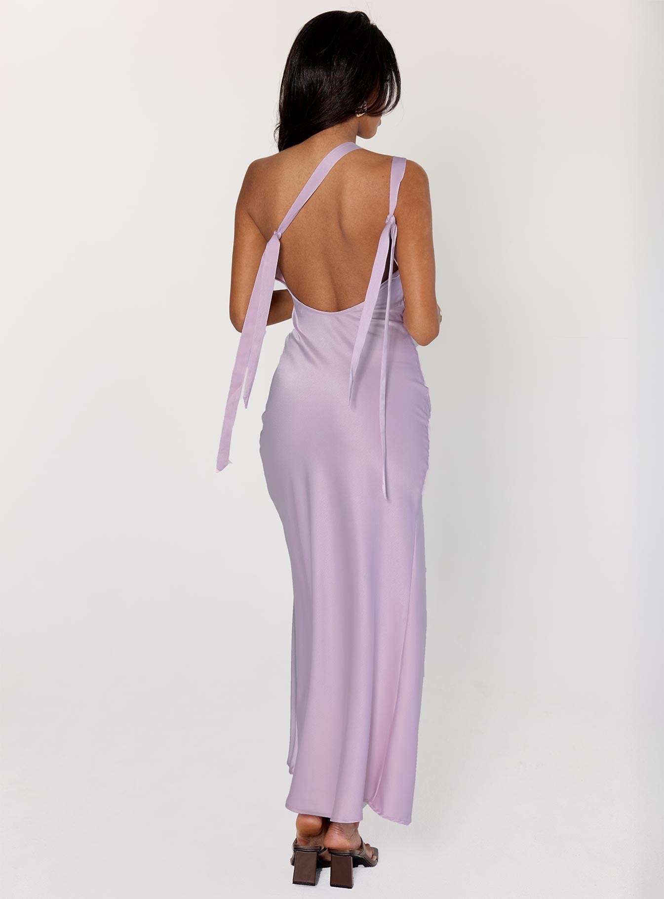 Someone Like You Tie Back Maxi Dress Purple - Image 4