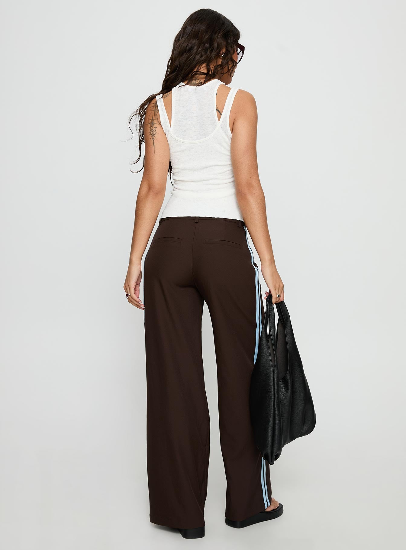 Wendi Tipping Suit Pant Brown / Blue - Image 5