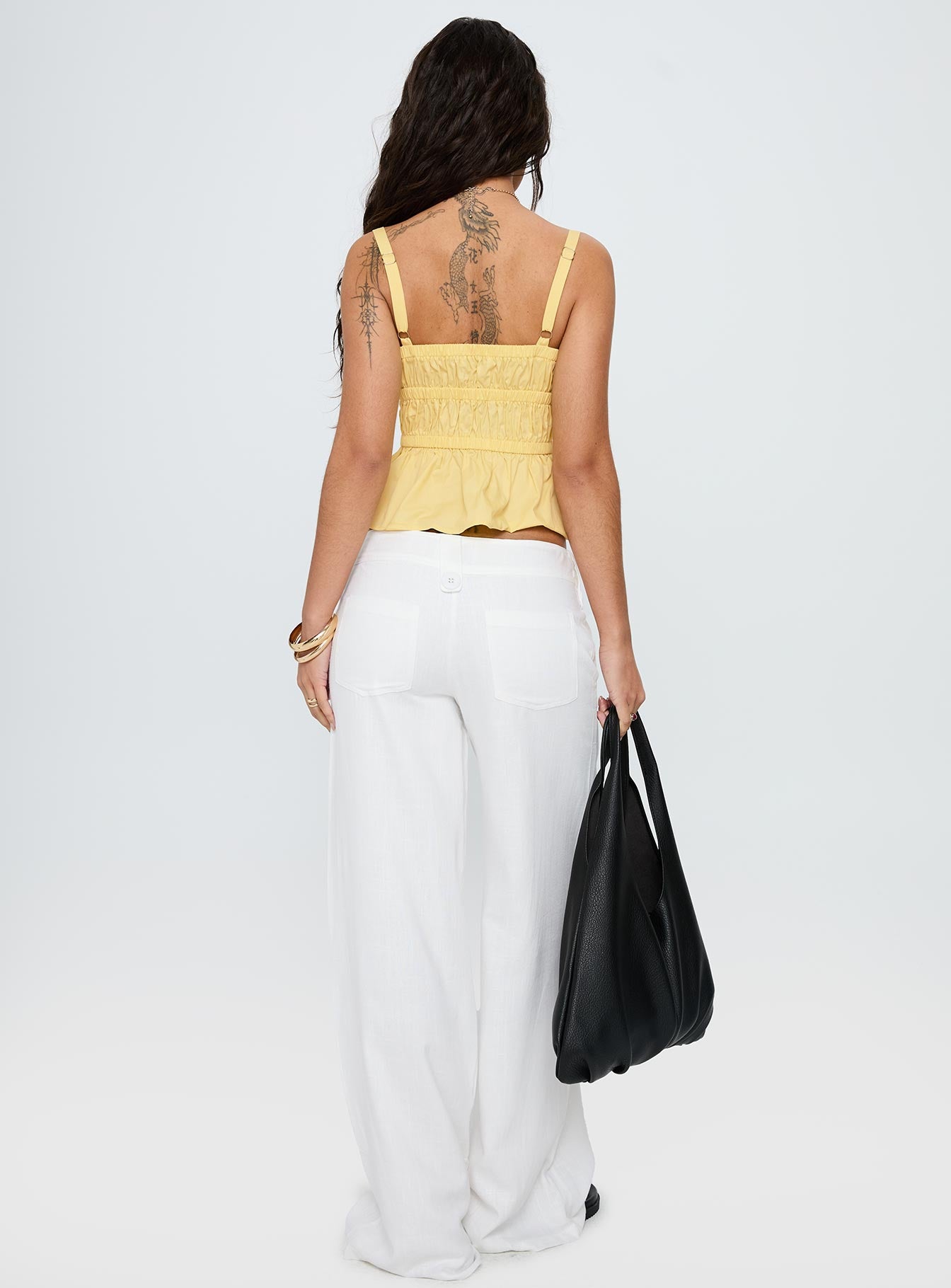Pedra Wide Leg Pant White - Image 5
