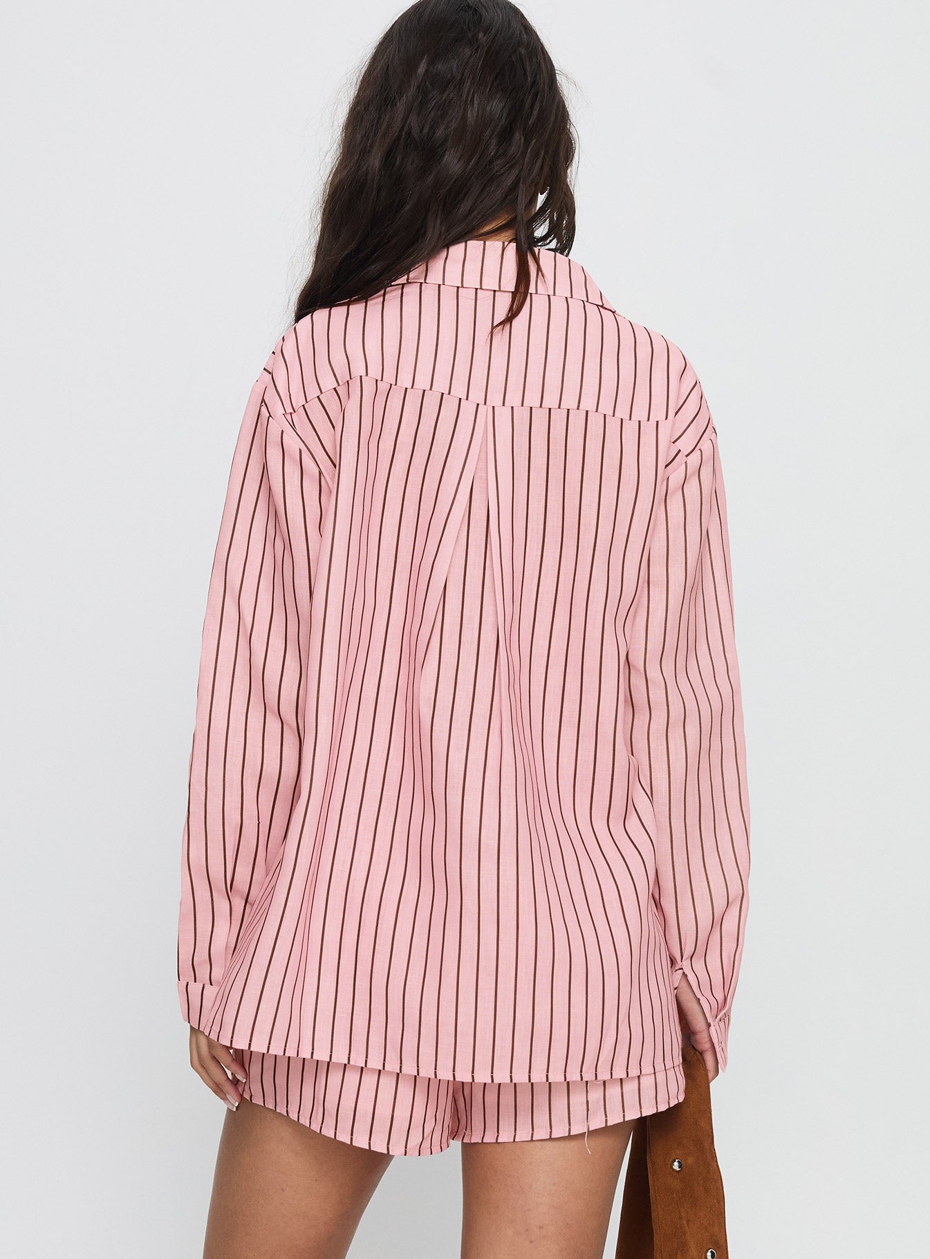 Chloe Set Pink / Brown Stripe - Image 5