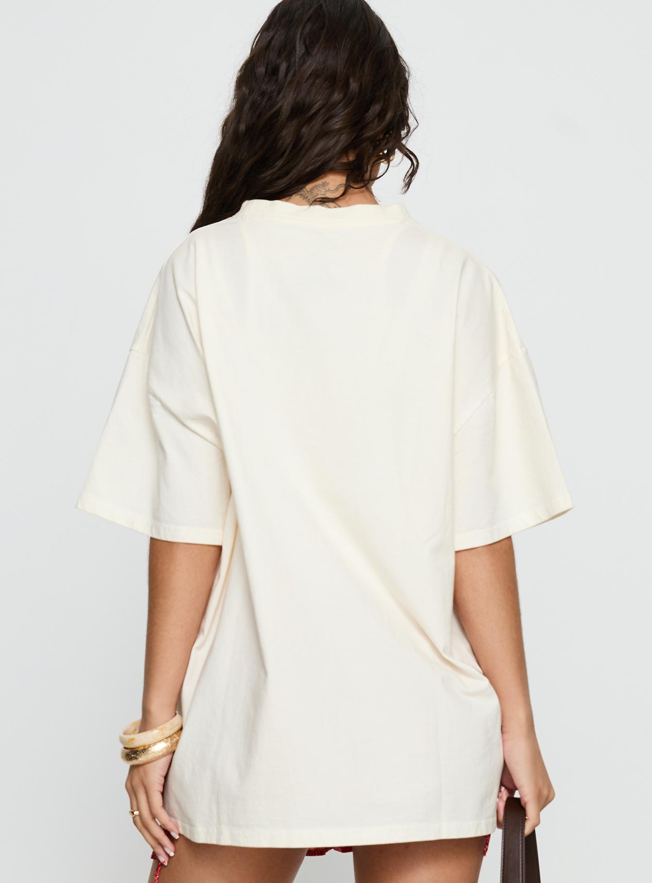 Colorado Springs Market Oversized Graphic Tee Cream - Image 4