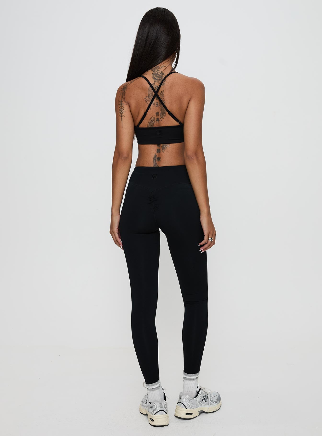 Dellah Ruched Back Leggings Black - Image 5