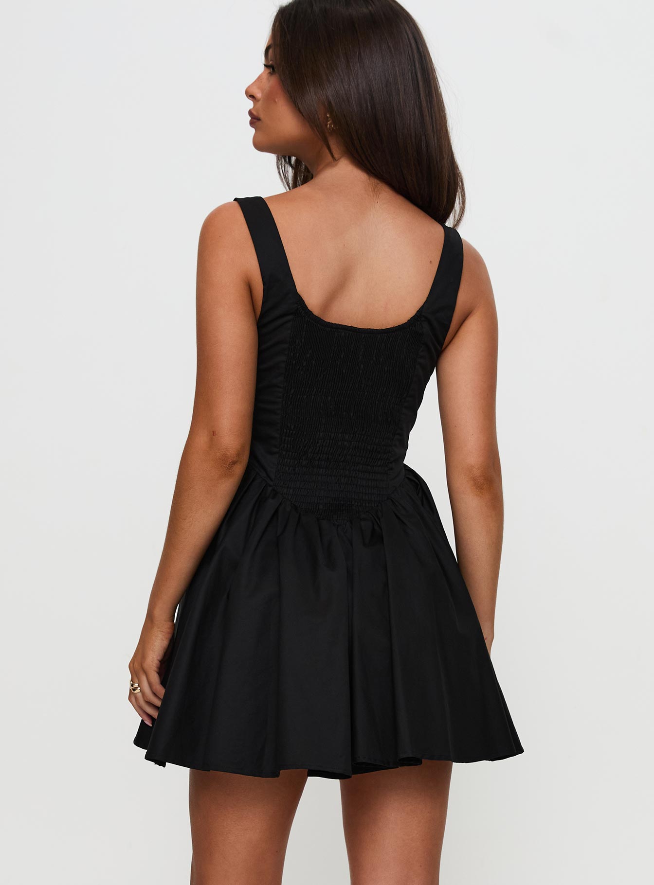 Straplie Mini Dress Black - Image 10