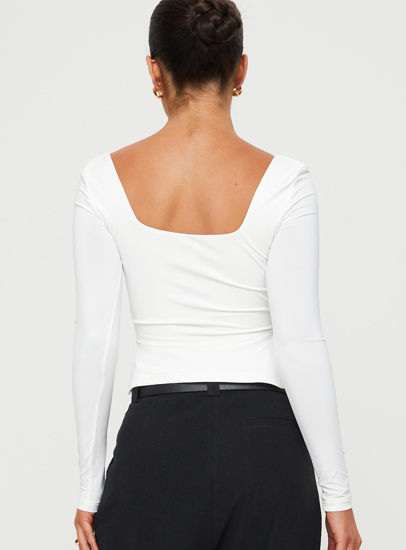 Rehna Long Sleeve Top White - Image 5