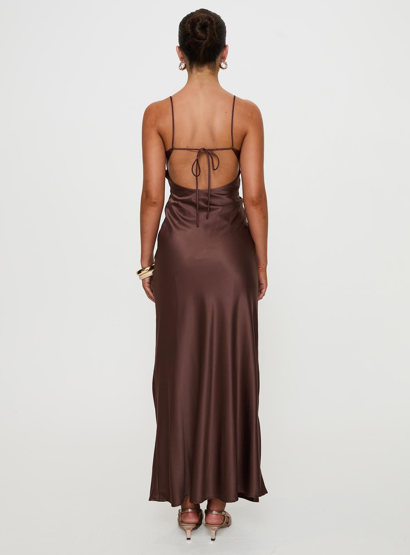 Angels Only Maxi Dress Chocolate - Image 5