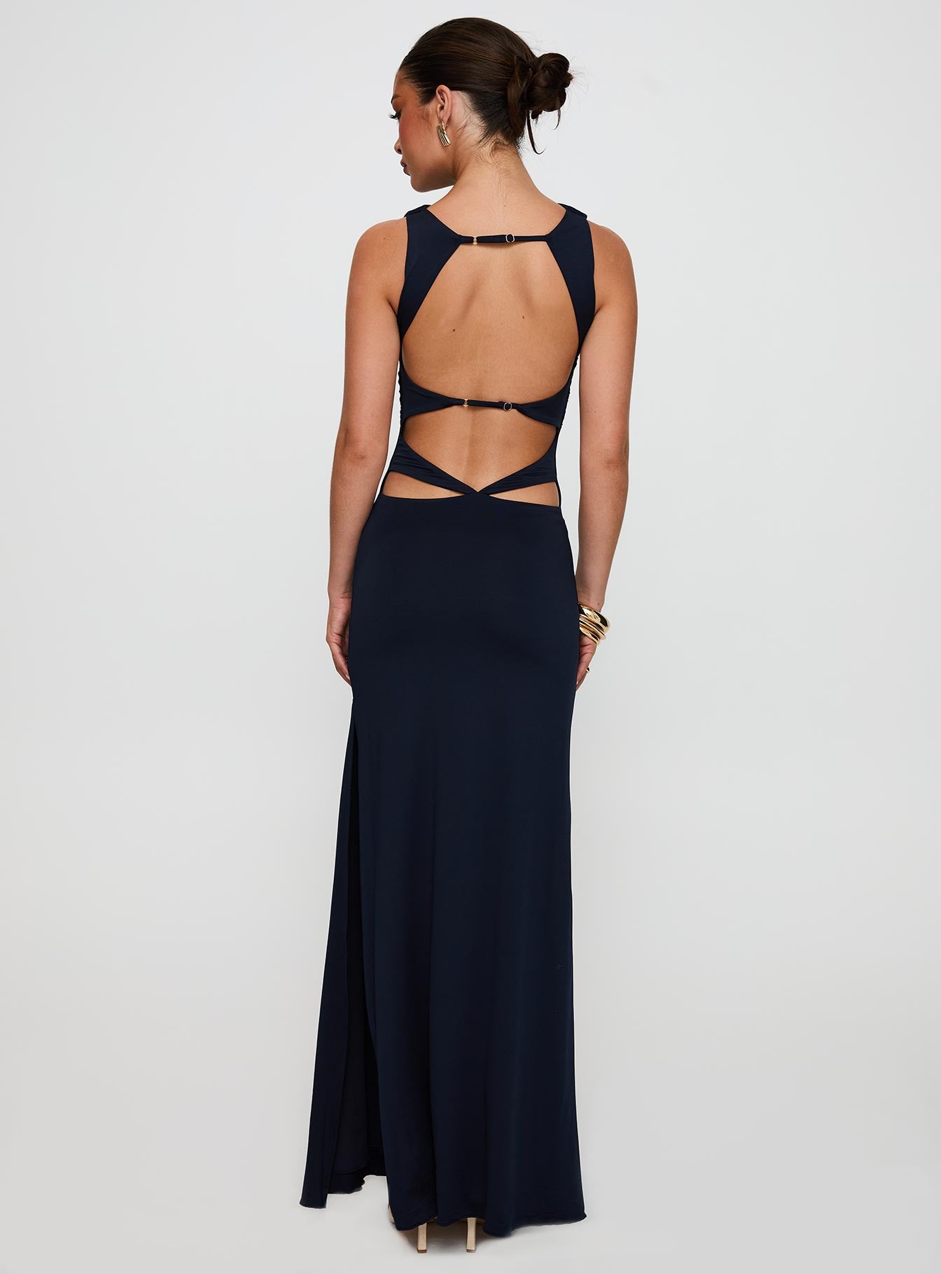 Undeniable Cut Out Maxi Dress Navy - Image 5