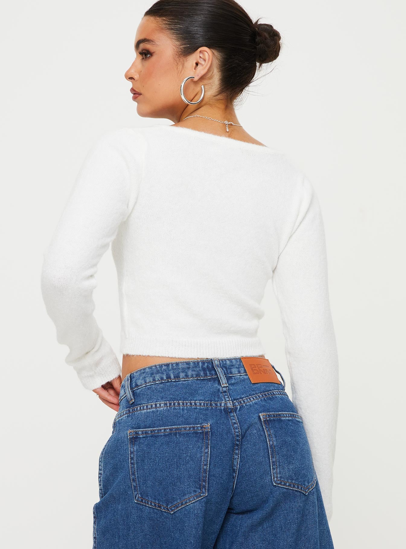 Shalini Long Sleeve Top White - Image 5