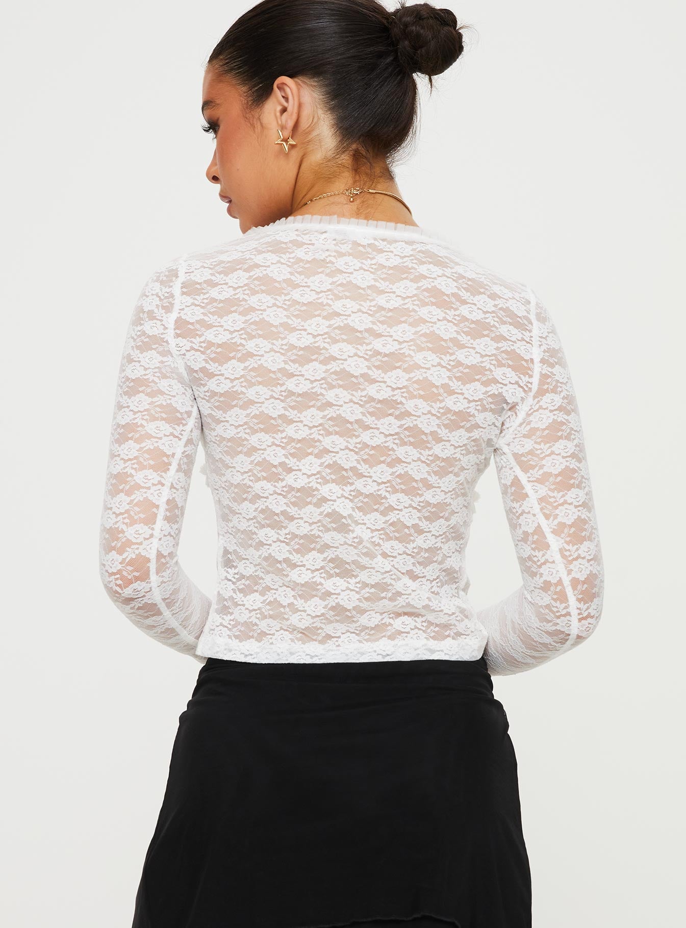Cantone Long Sleeve Top White - Image 5