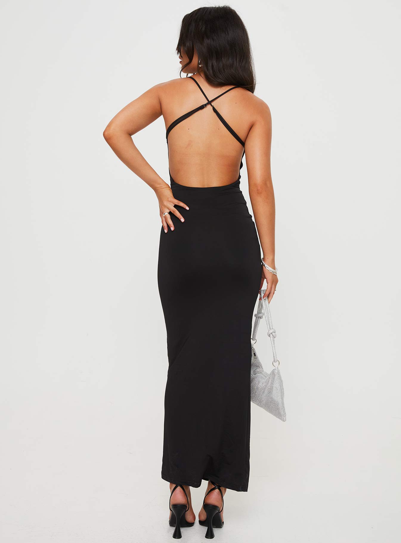 Kerani Maxi Dress Black - Image 5