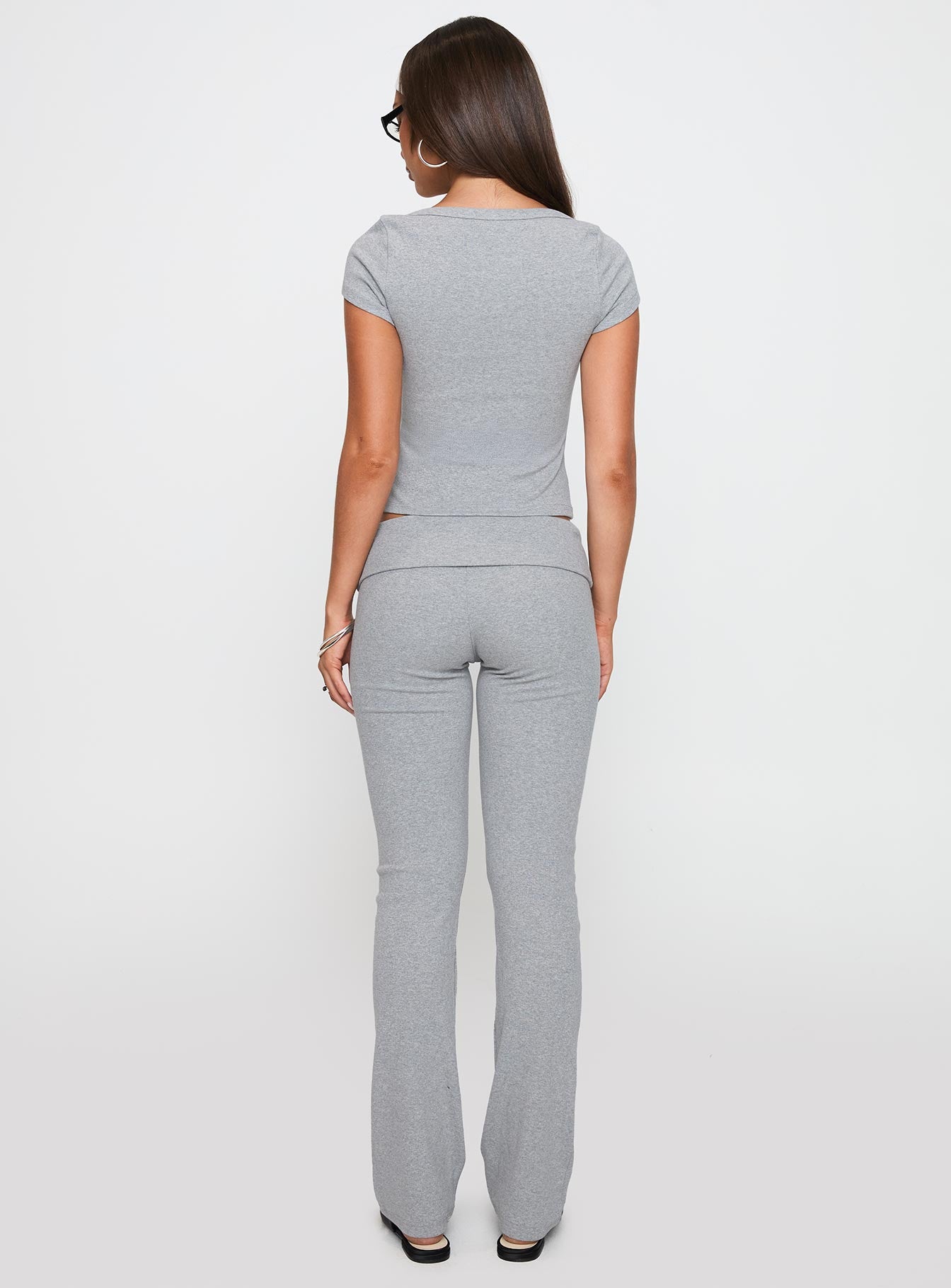 Truth Be Told Straight Leg Pant Grey Marle - Image 5