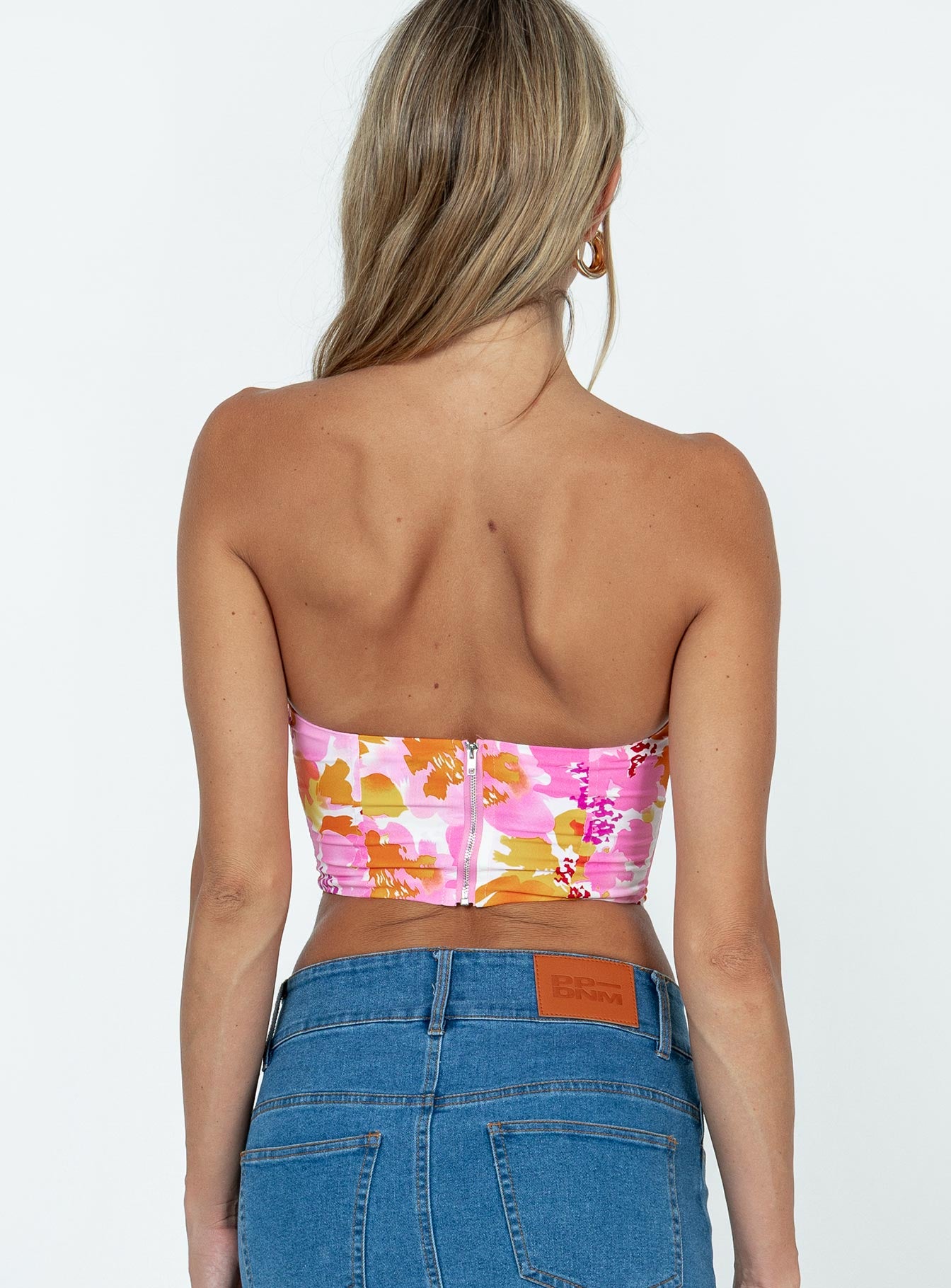 Waverly Strapless Top Pink - Image 4
