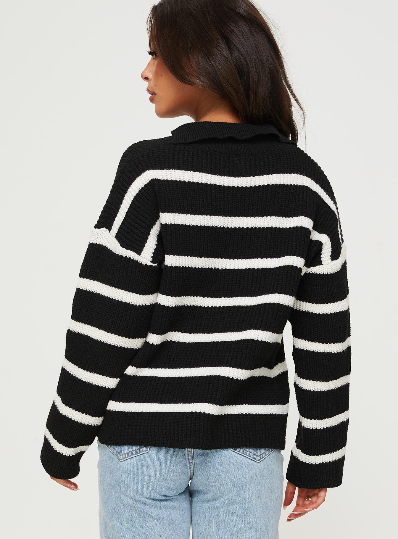 Forte Knit Sweater Black - Image 5