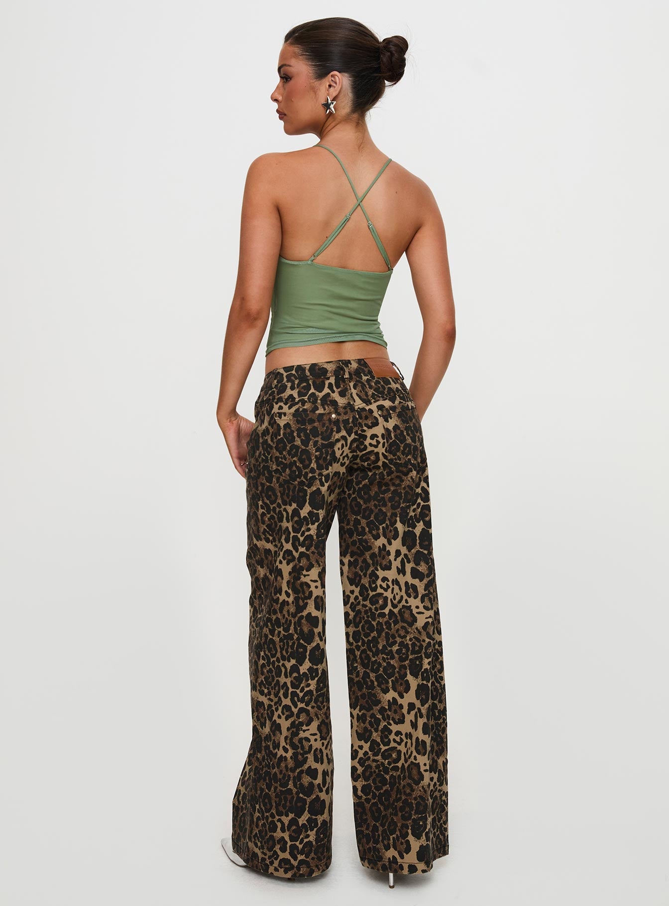 Pantar Low Rise Pants Leopard - Image 8