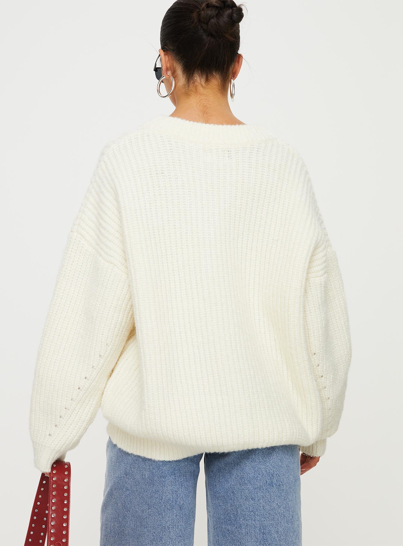 Jem Oversized Sweater Cream - Image 5