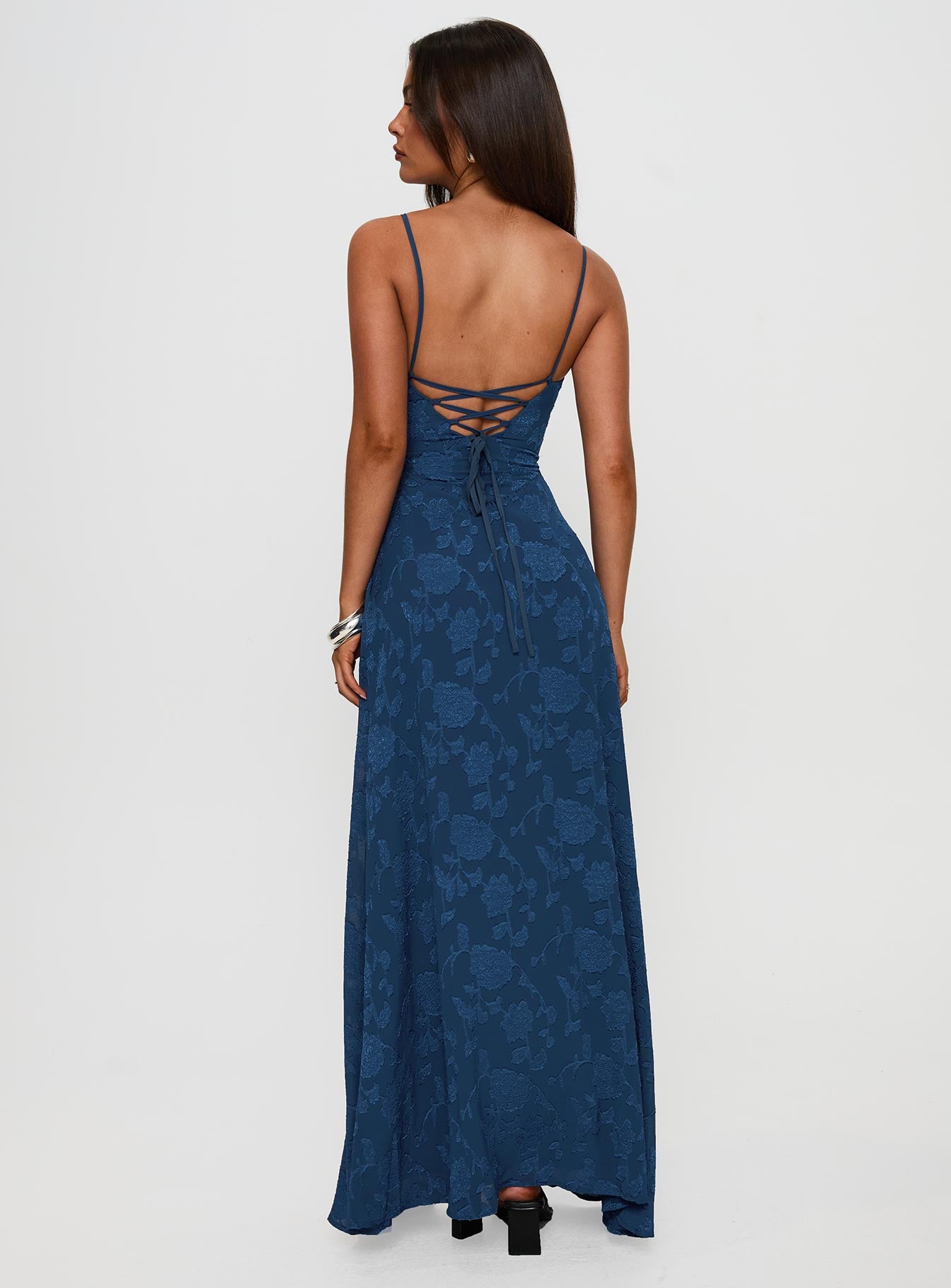 South Of France Maxi Dress Navy - Image 5
