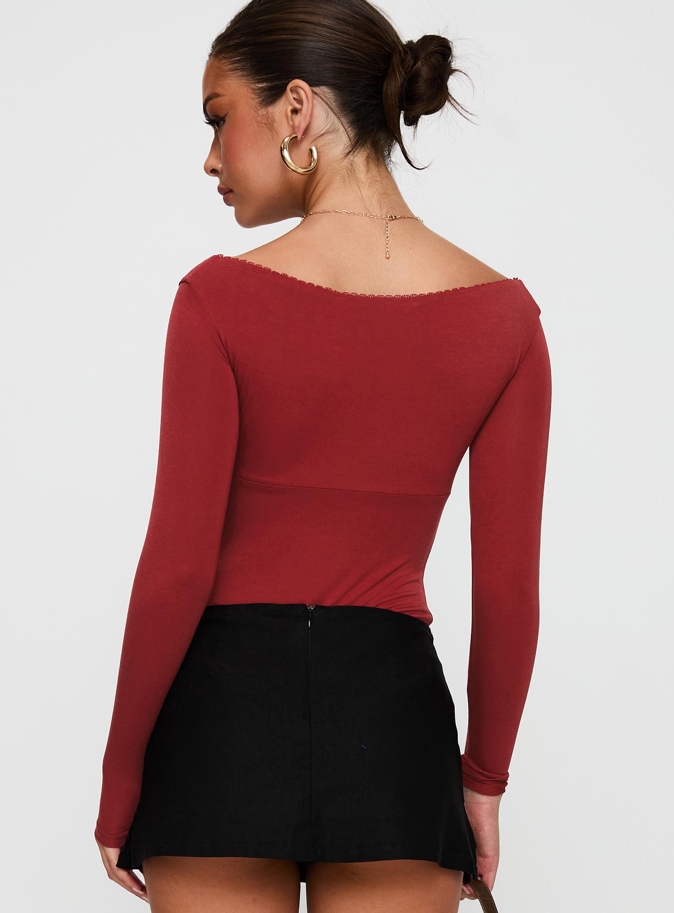 Loveydove Bodysuit Burgundy - Image 5