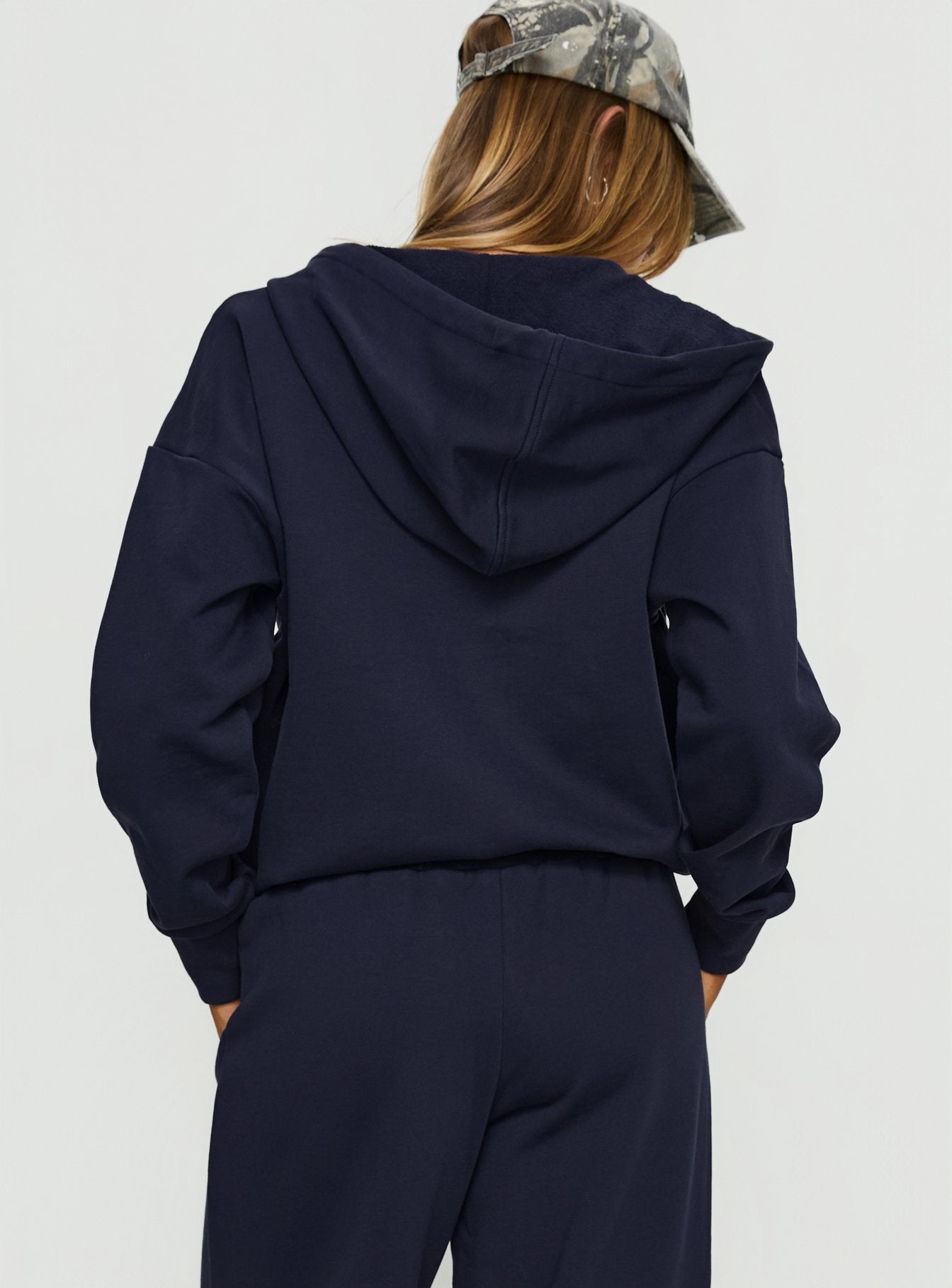 All Day Oversized Hoodie Navy - Image 5