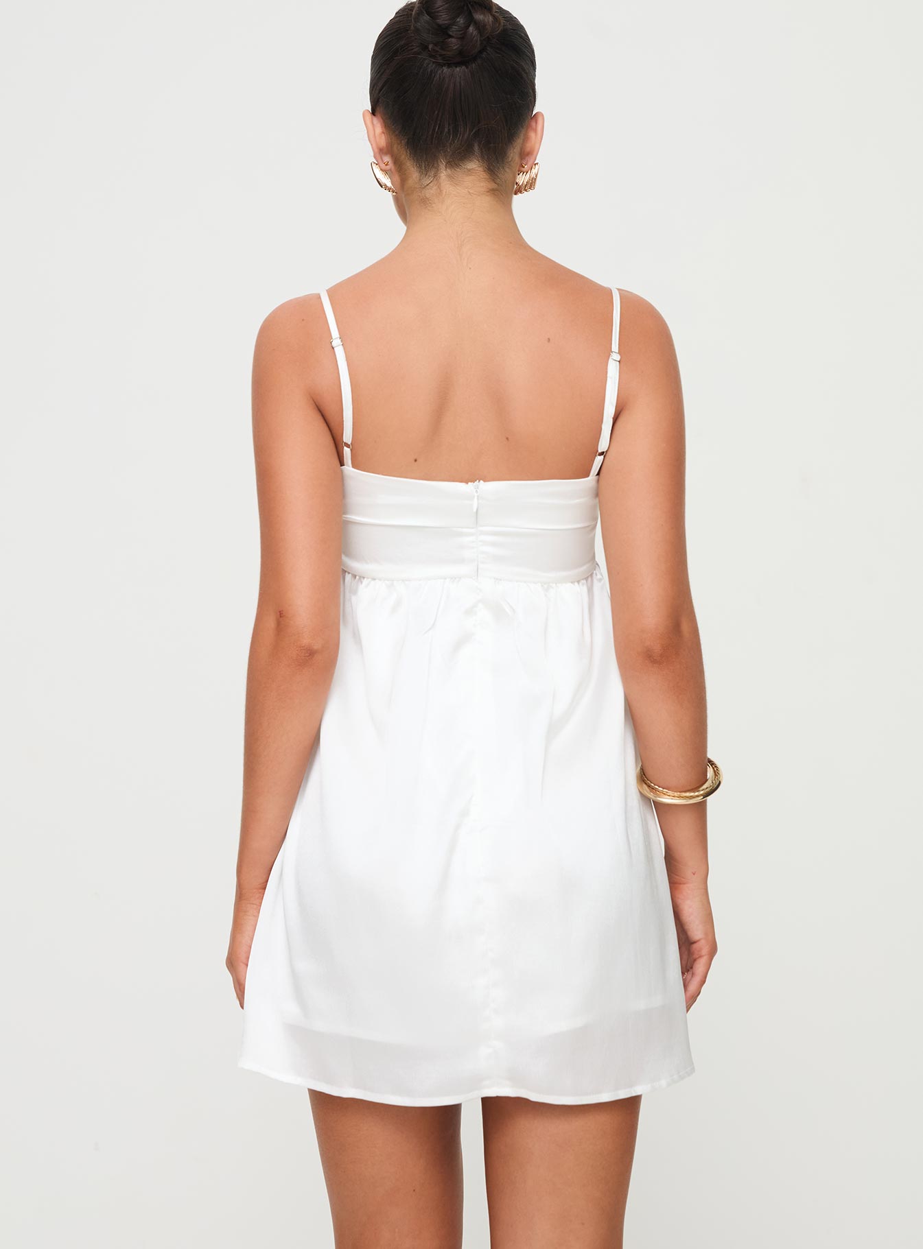 Ortega Mini Dress White Petite - Image 5