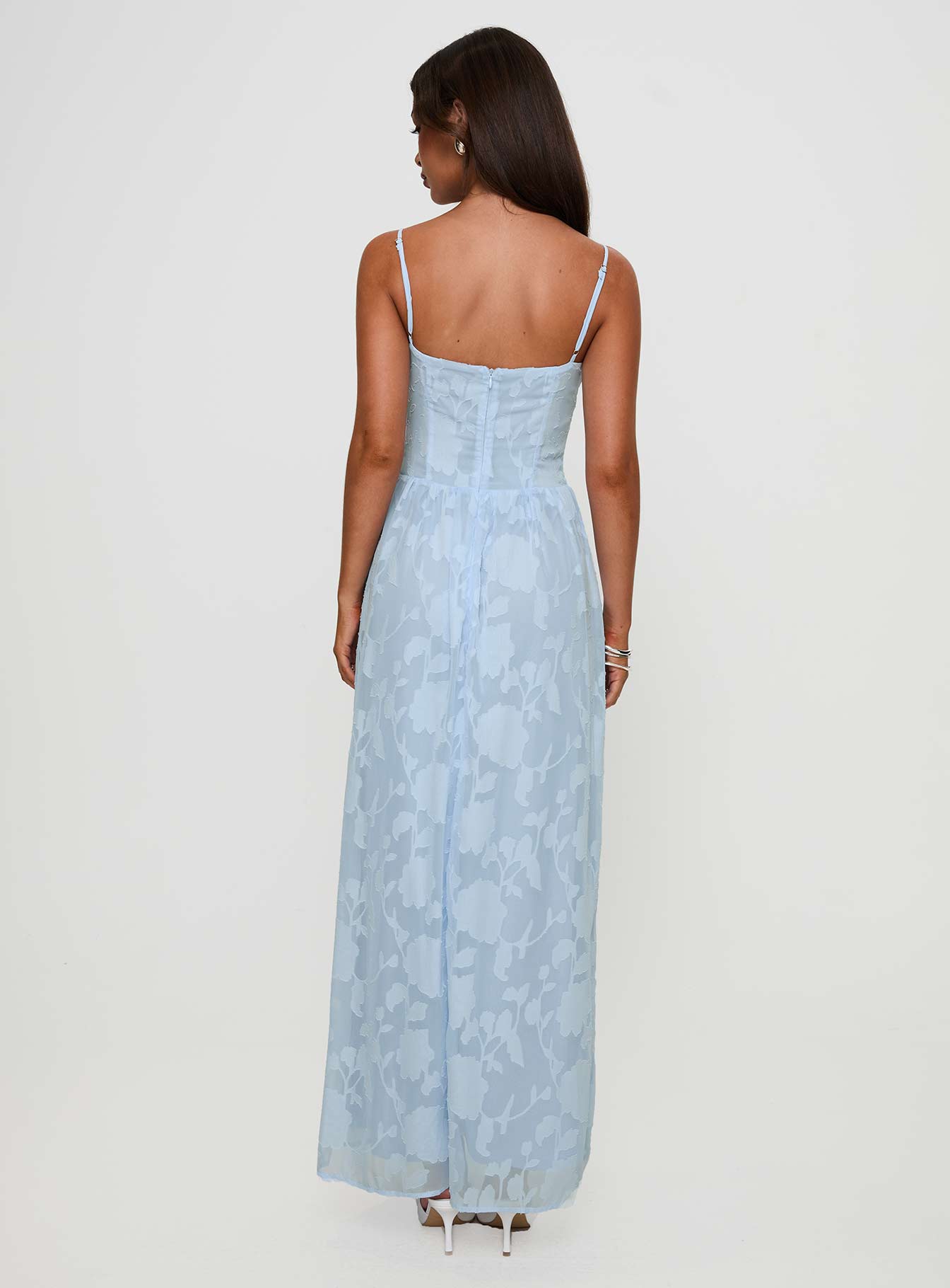 Angeleina Maxi Dress Blue Floral - Image 5