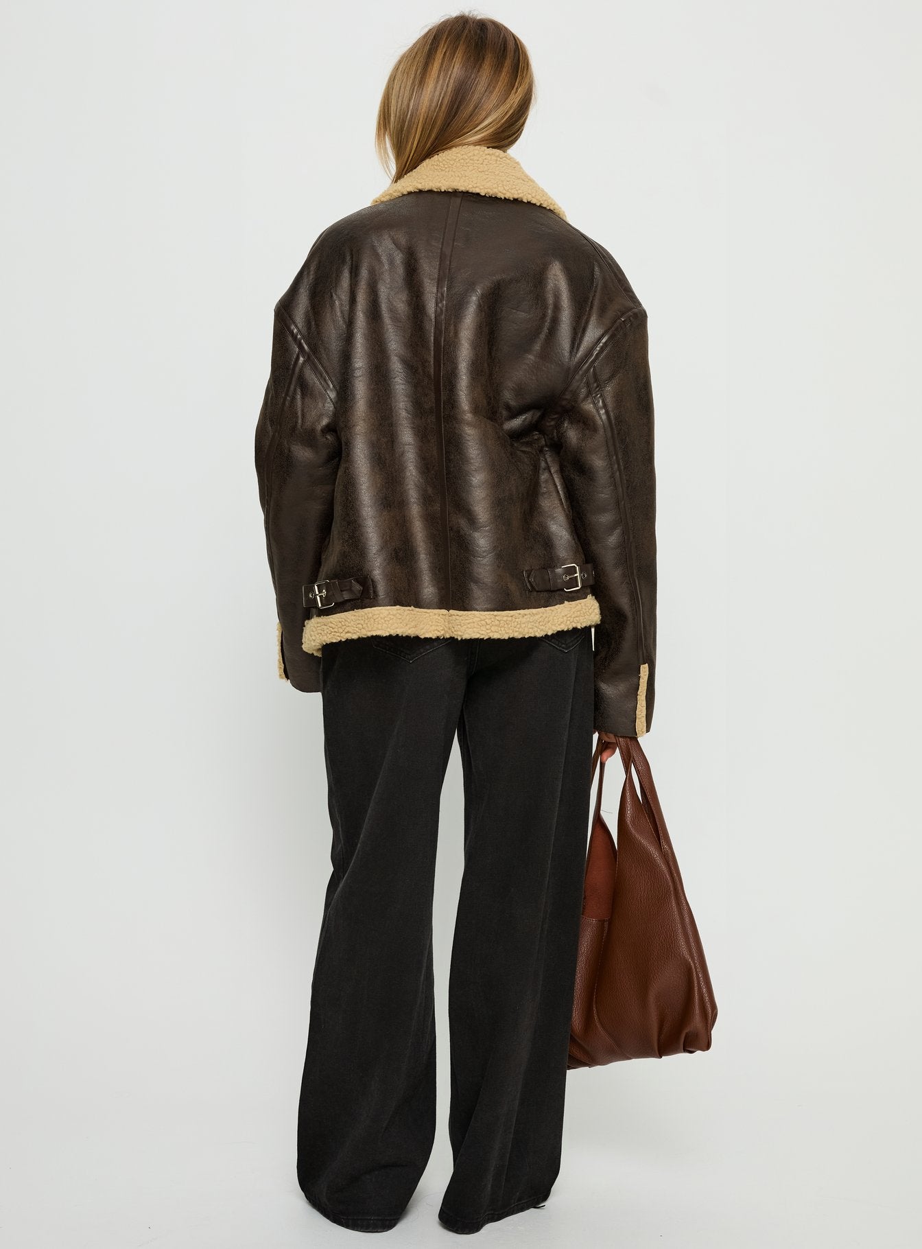 Benetta Collared Jacket Brown - Image 5