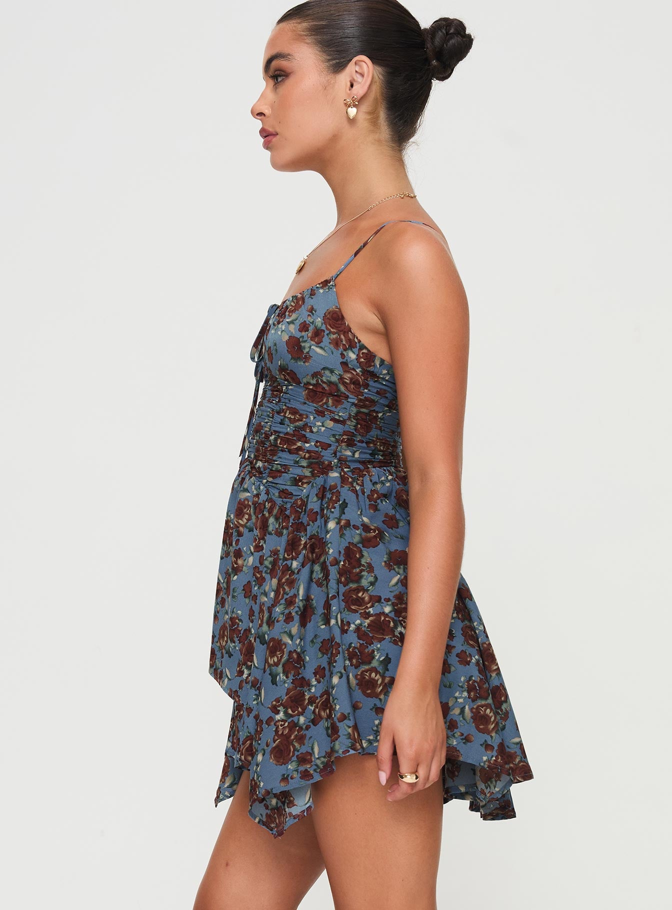 Barrett Mini Dress Blue / Floral - Image 5