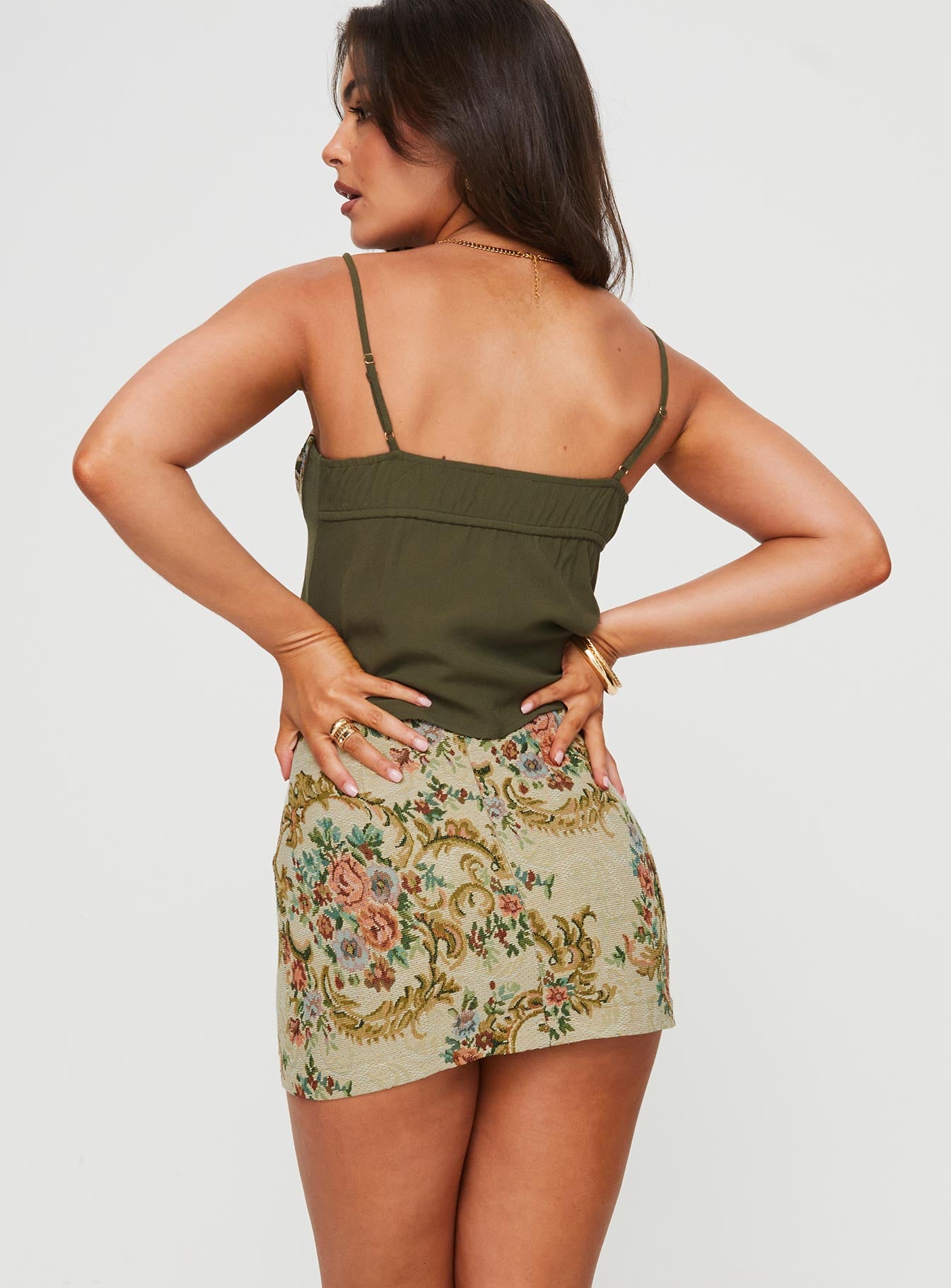 Mirai Tapestry Mini Skirt Multi - Image 5