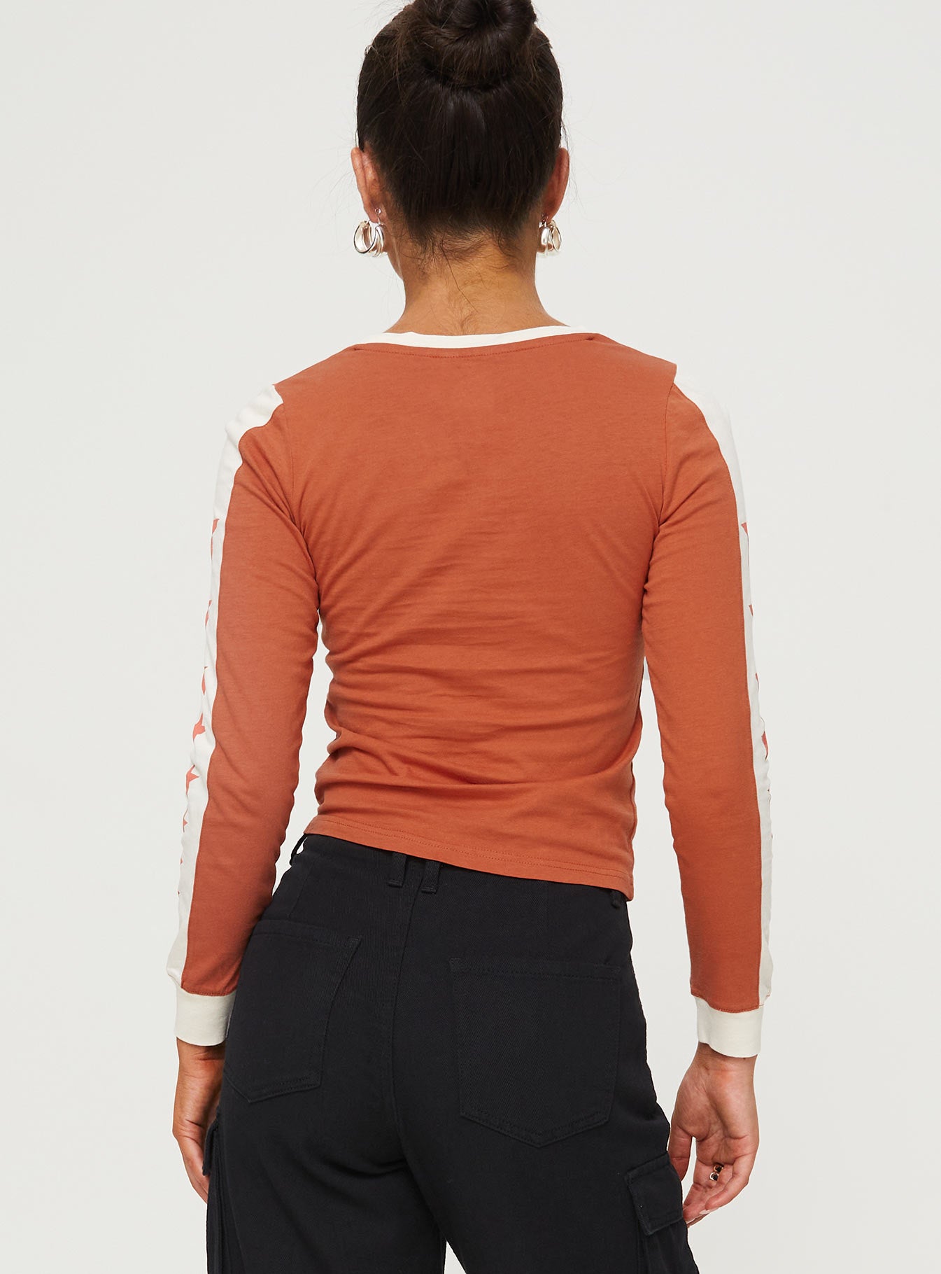 99 Roa Long Sleeve Top Orange - Image 5