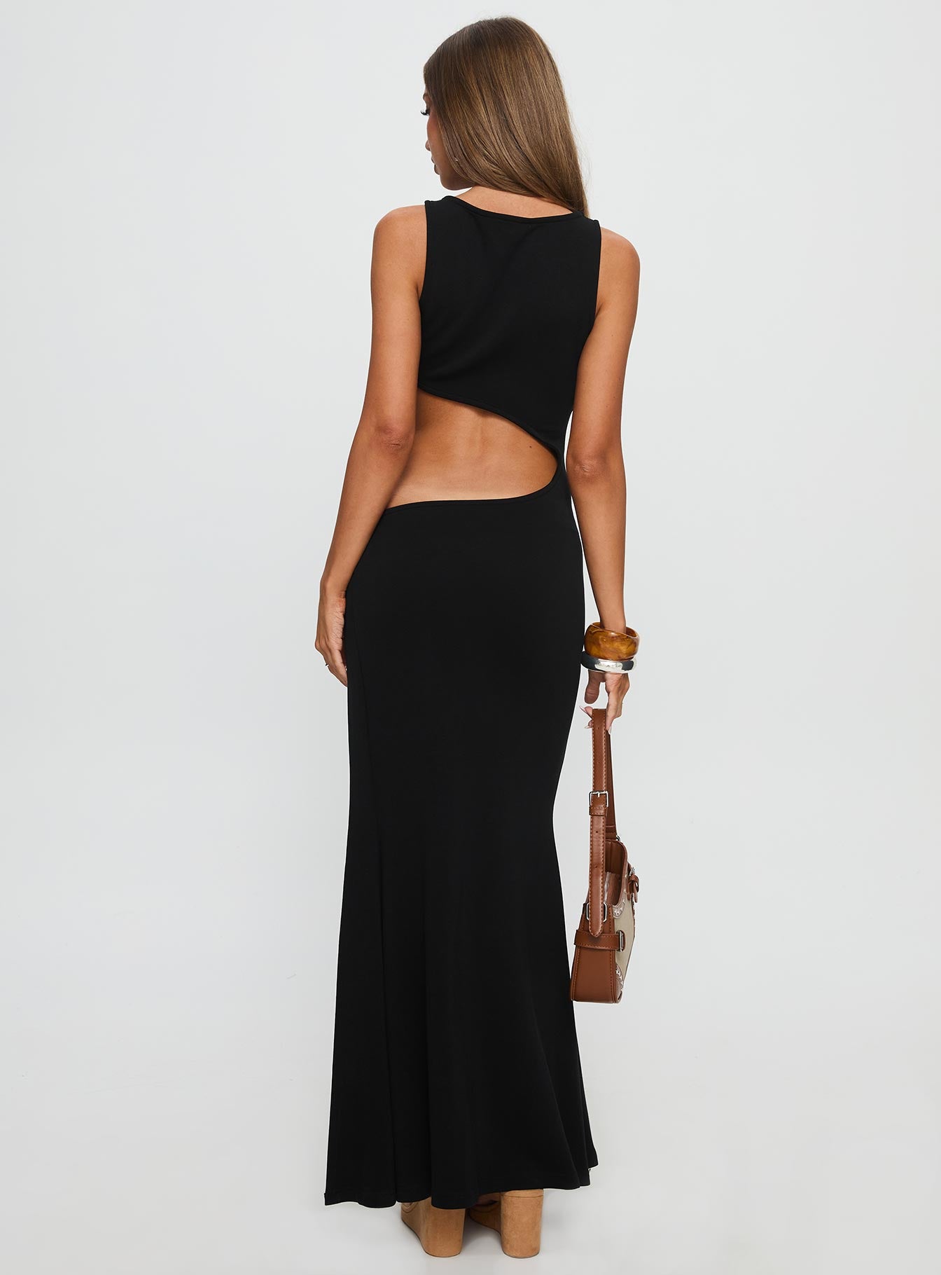 Sorcerer Keyhole Maxi Dress Black - Image 5
