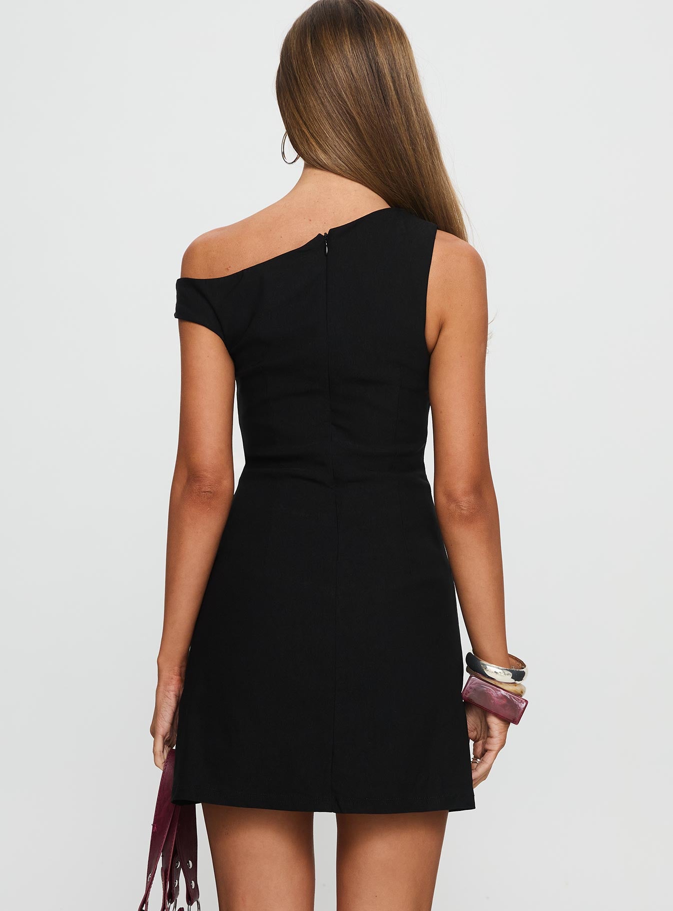 Assured One Shoulder Romper Black - Image 4