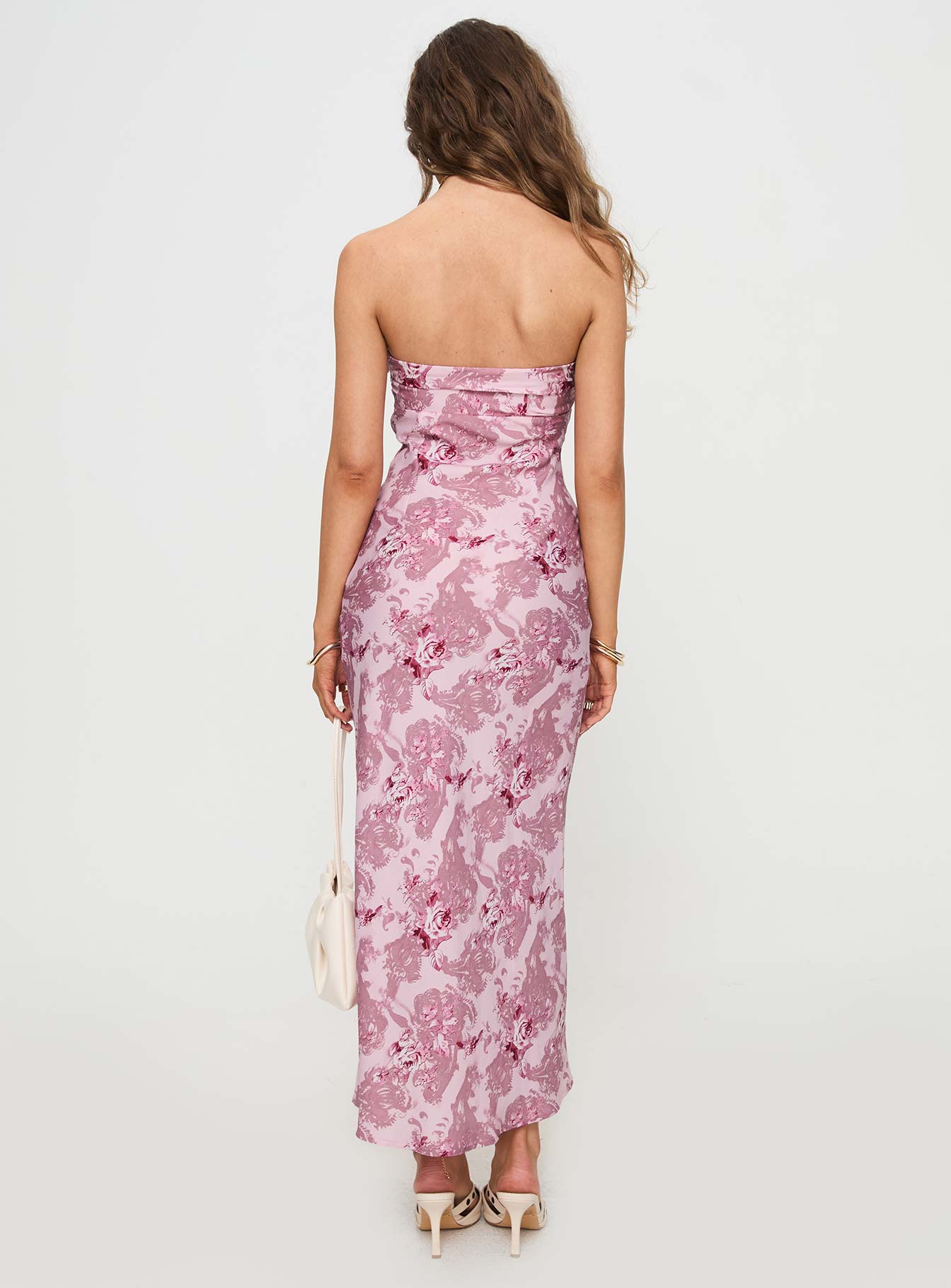 Abeila Strapless Maxi Dress Pink - Image 5