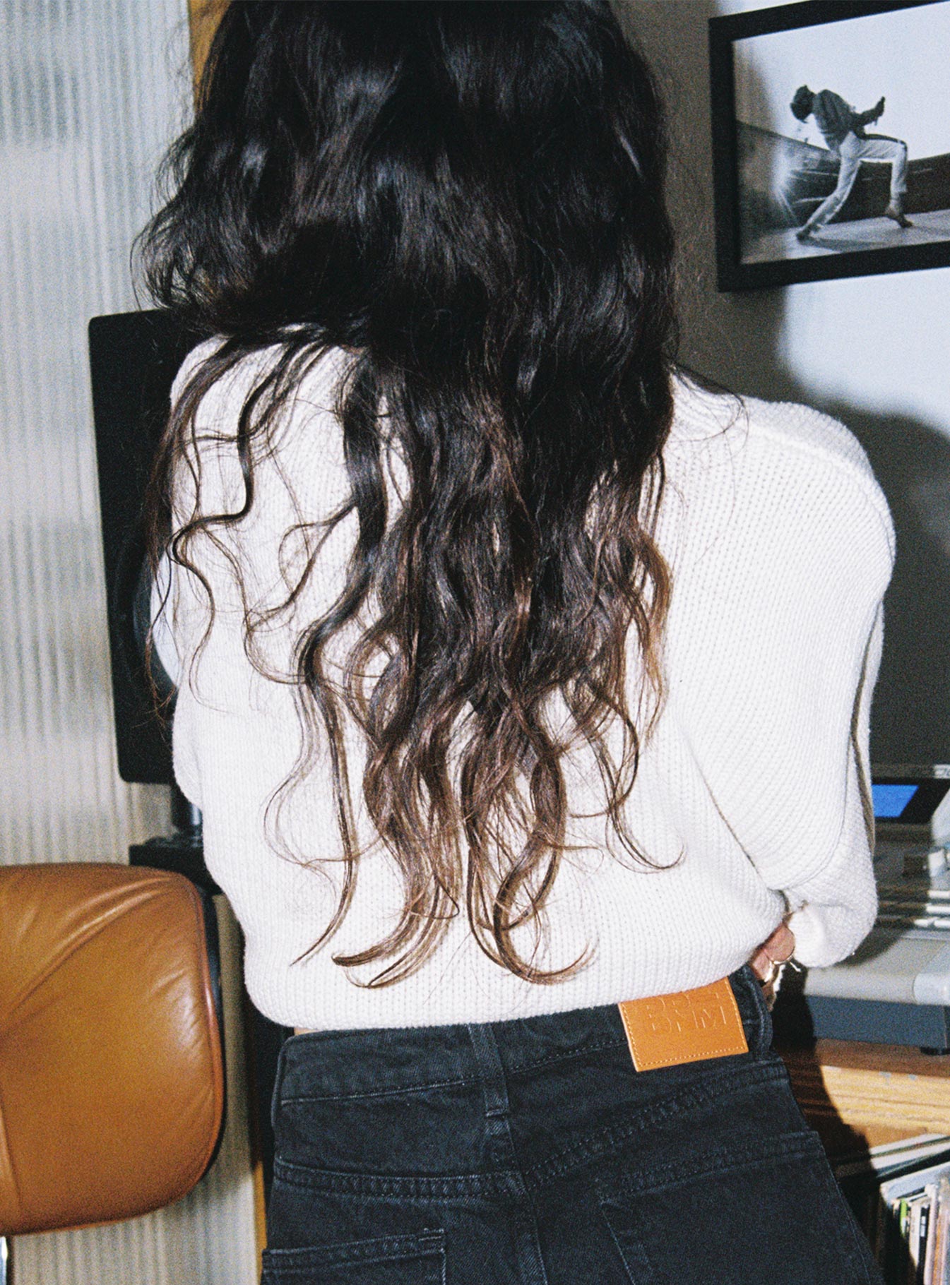 Harmony Balloon Sleeve Knit Sweater Beige Petite - Image 4