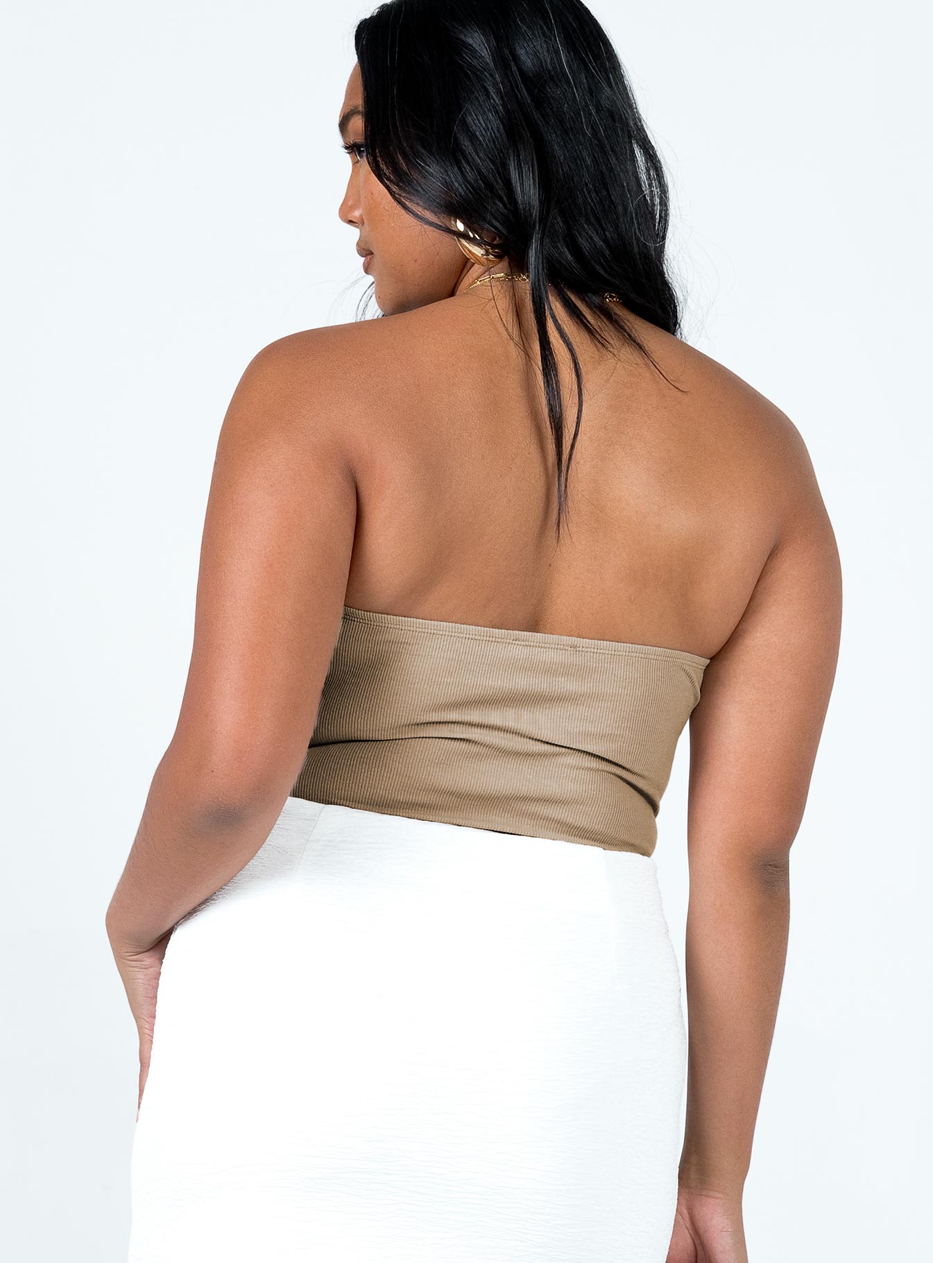 Aston Strapless Bodysuit Beige - Image 4